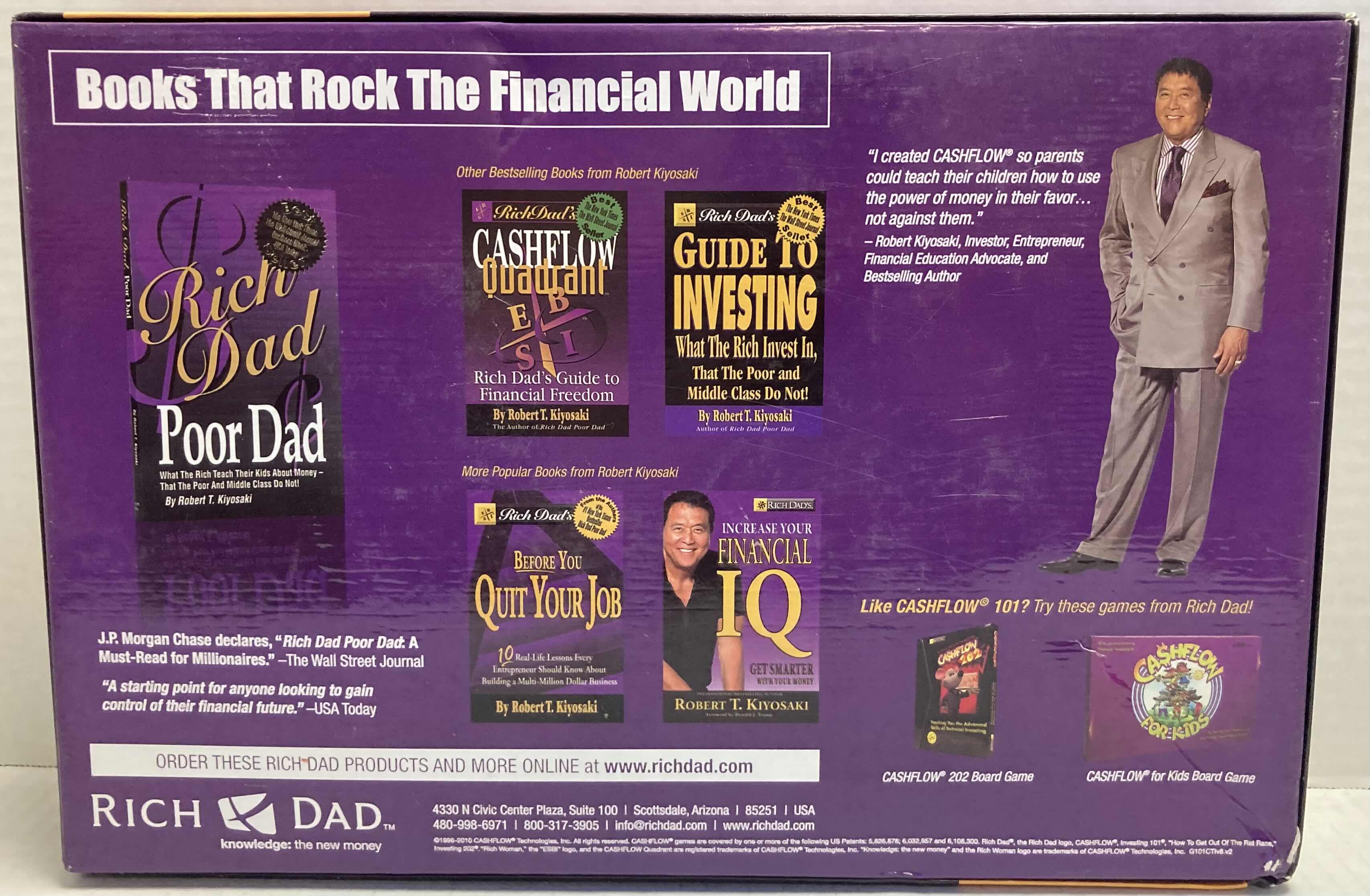 Photo 1 of RICH DAD CASH FLOW “HOW TO GET PUT OF THE RAT RACE” GAME BOARD