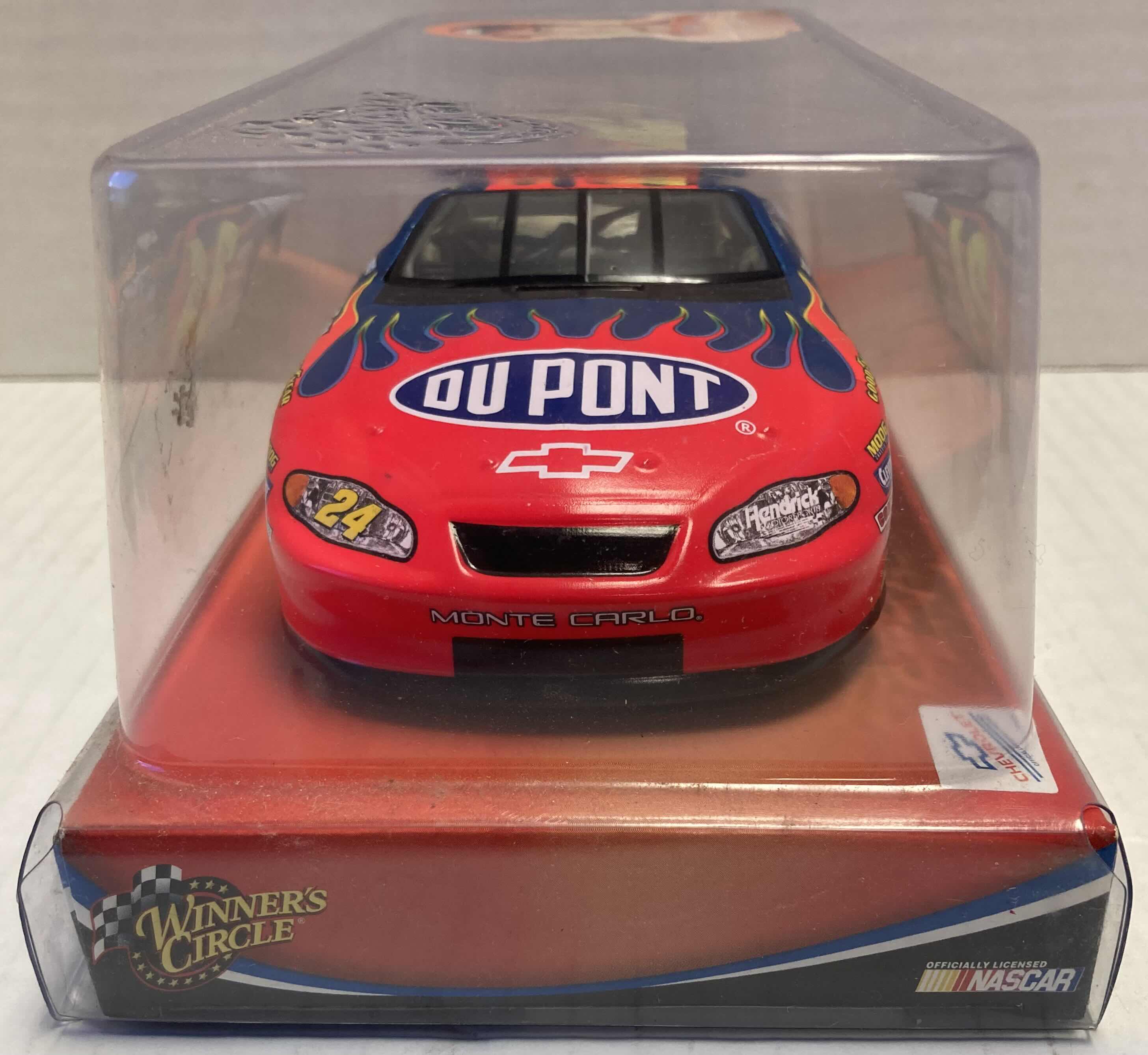 Photo 1 of WINNER’S CIRCLE JEFF GORDON #24 BLUE/RED FLAME  CHEVY MONTE CARLO COLLECTIBLE TIN CAR & TOY NASCAR