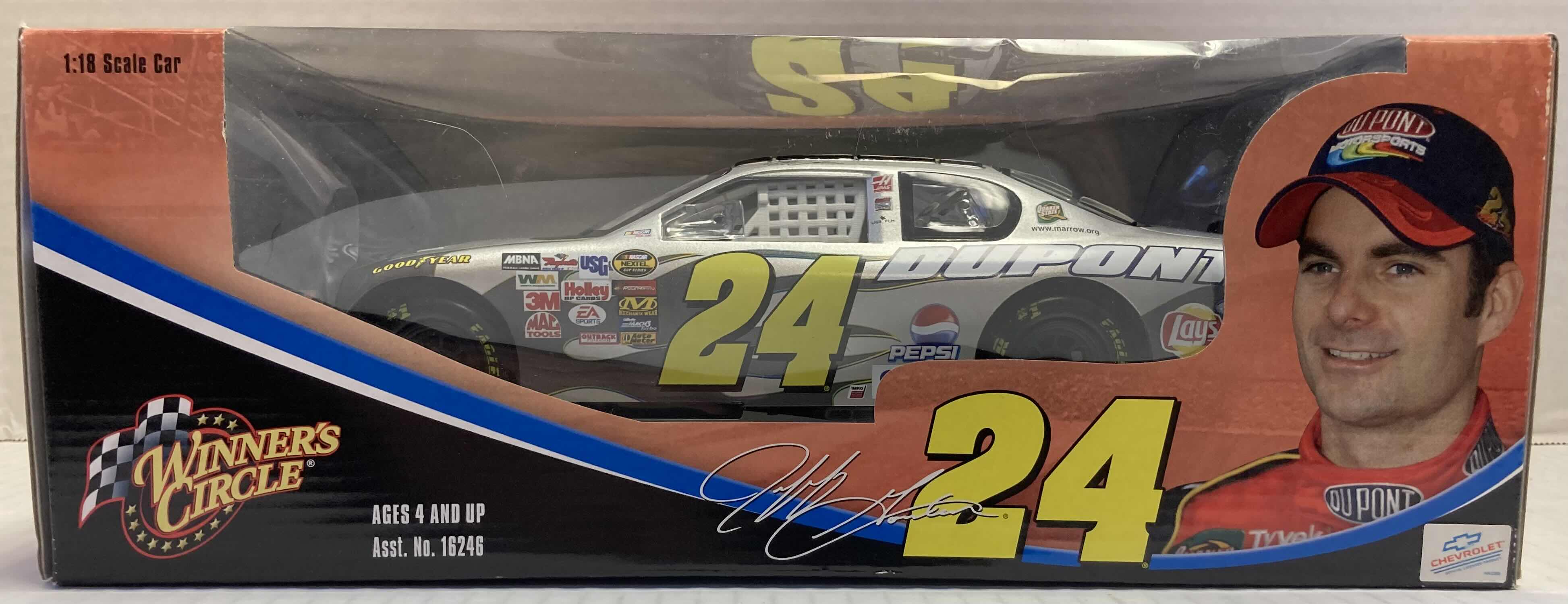 Photo 1 of WINNER’S CIRCLE JEFF GORDON #24 GREY CHEVY MONTE CARLO COLLECTABLE TOY CAR