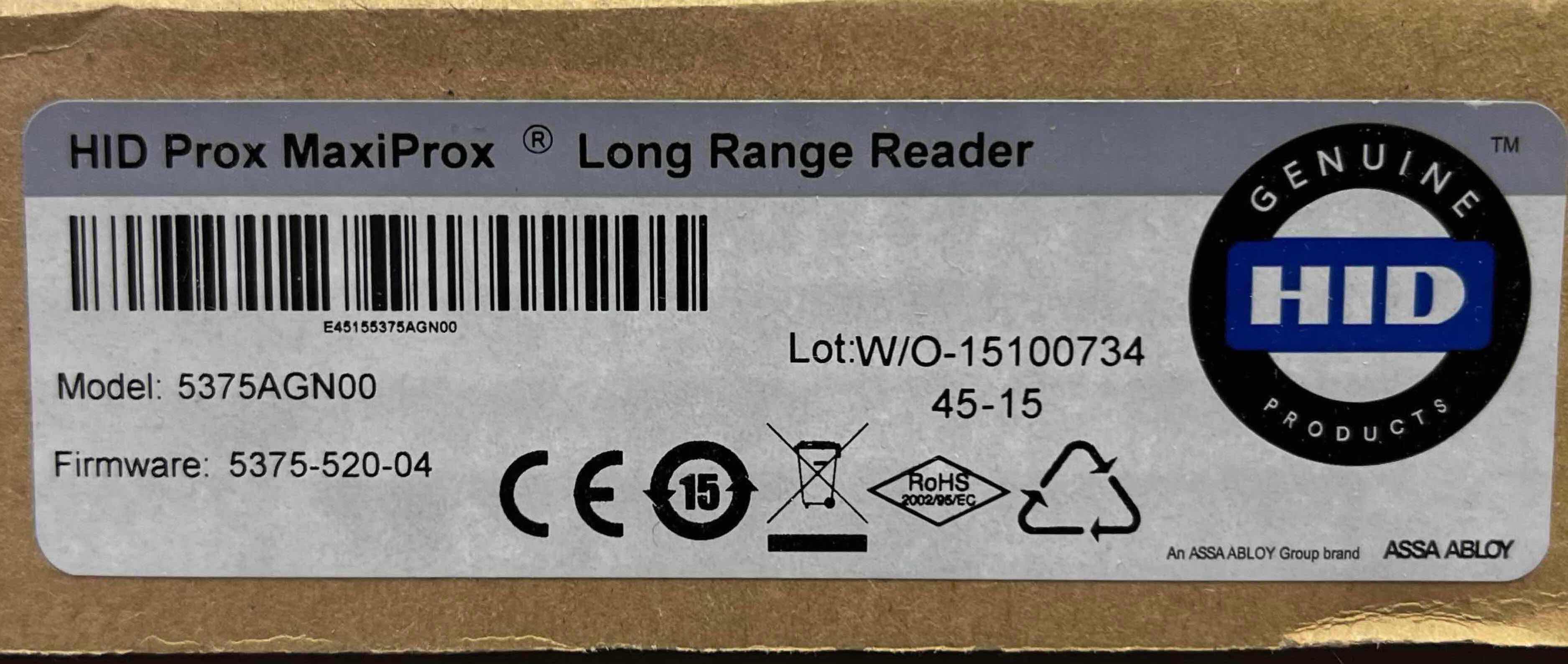 Photo 1 of HID PROX MAXIPROX LONG RANGE READER ONLY MODEL 5375AGN00