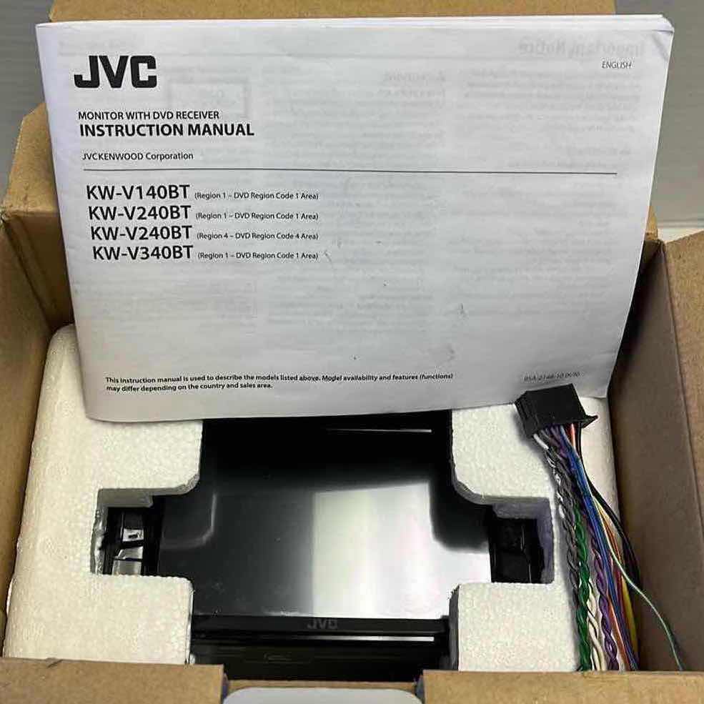 Photo 1 of JVC CAR MONITOR W DVD RECEIVER MODEL KW-V140BT