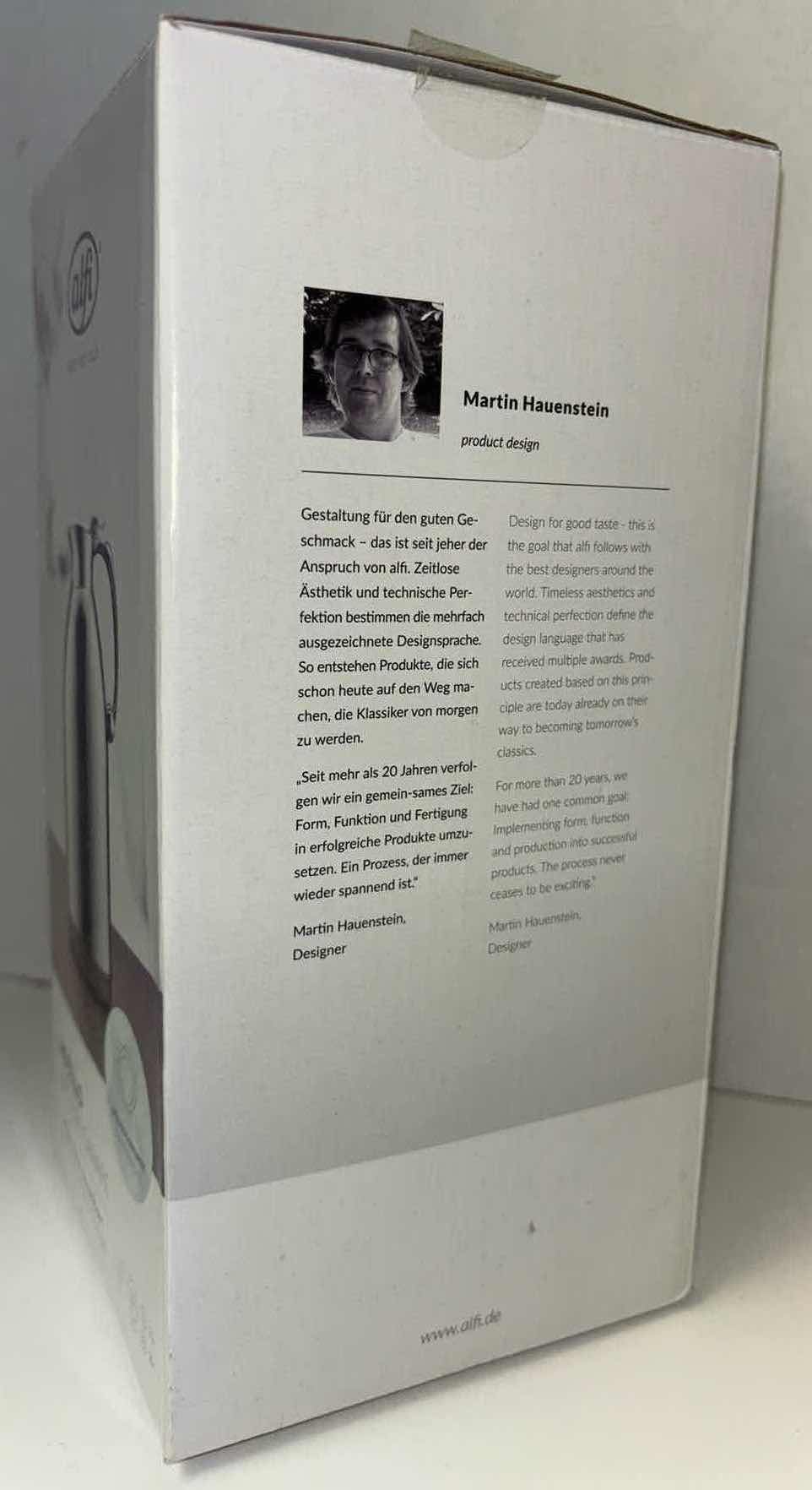 Photo 1 of NEW ALFI HOTELLO VACUUM 10” CARAFE (TOPTHERM VACUUM STAINLESS STEEL BODY)