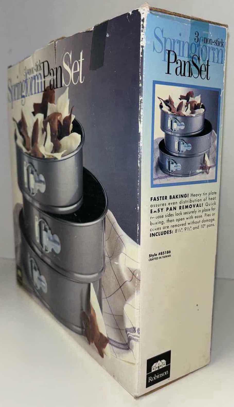 Photo 1 of NEW ROBINSON 3 PC NON-STICK SPRINGFORM BAKING PAN SET (8.5”, 9.5”, 10”)