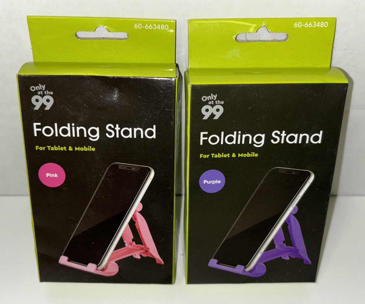 Photo 1 of NEW FINE LIFE CHARGING STATION, DURACELL DUAL USB CAR CHARGER & 2 FOLDING STANDS (4 PCS)