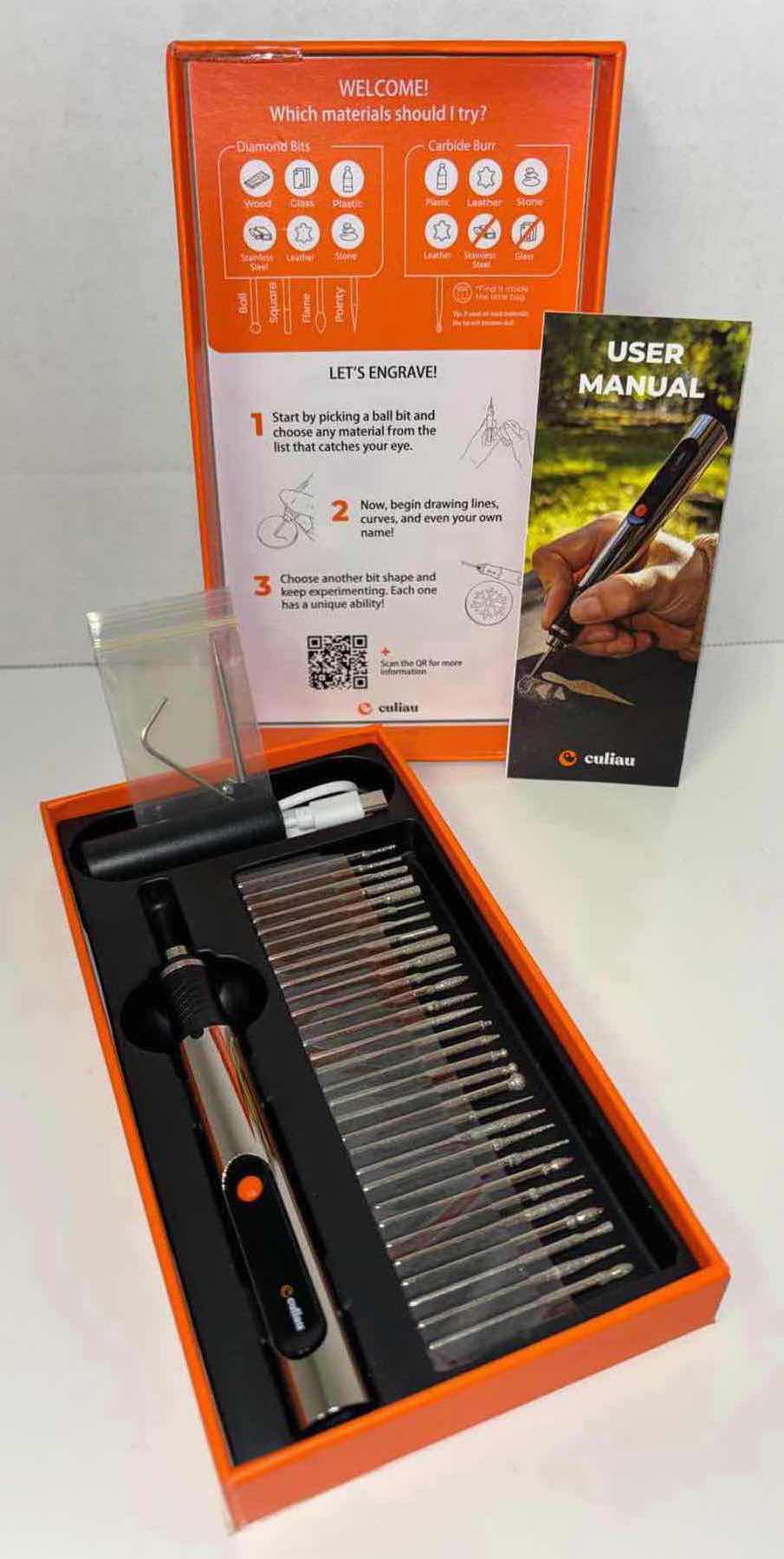 Photo 1 of NEW CULIAU CUSTOMIZER PROFESSIONAL ENGRAVING PEN W 30 BITS