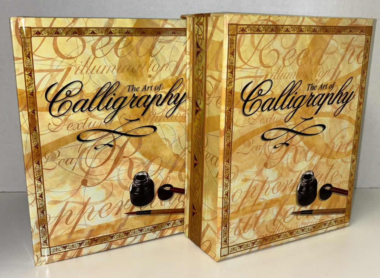 Photo 1 of TOP THAT! THE ART OF CALLIGRAPHY SET, INCLUDES BOOK W MODELING CLAY TOOL SET & CHARCOAL DRAWING PENCILS