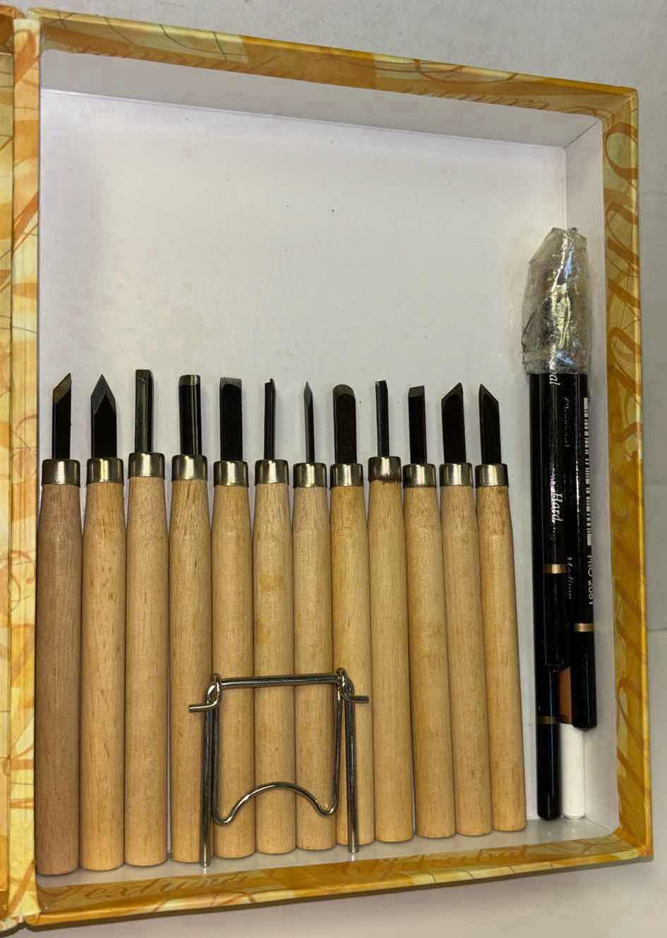 Photo 1 of TOP THAT! THE ART OF CALLIGRAPHY SET, INCLUDES BOOK W MODELING CLAY TOOL SET & CHARCOAL DRAWING PENCILS