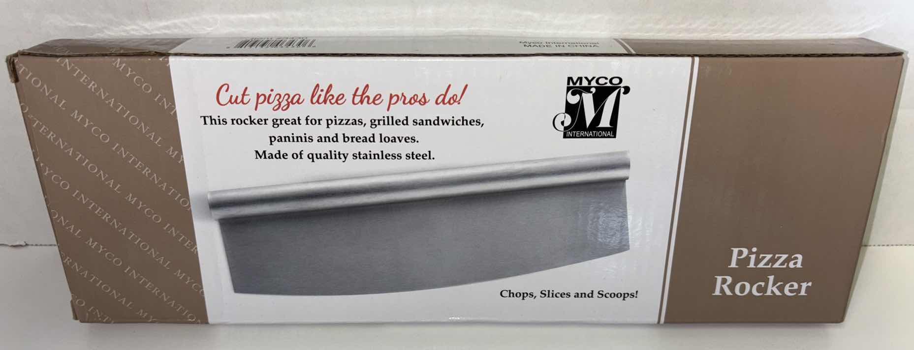 Photo 1 of NEW ROUND CHARCUTERIE/CUTTING BOARD (15” X 20”) & PIZZA ROCKER CUTTER