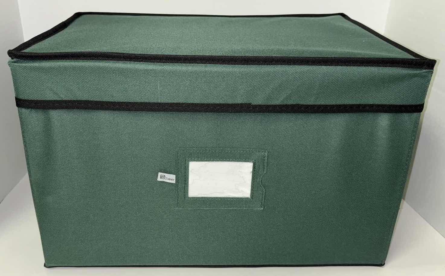 View 3 of NEW ZOBER PREMIUM HEAVY DUTY LIGHTS STORAGE BOX INCLUDES 4 LIGHT WRAPS (GREEN) 17” X 12” 10”H