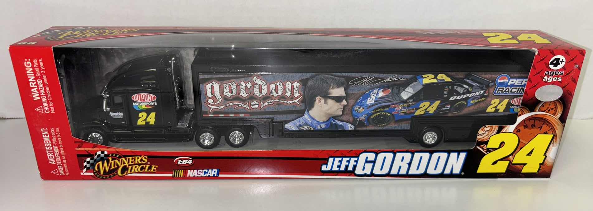 View 3 of NEW 2-PACK WINNERS CIRCLE NASCAR 2009 JEFF GORDON #24 1:64 SCALE RIG/TRAILER SETS (#90062 & #70546)