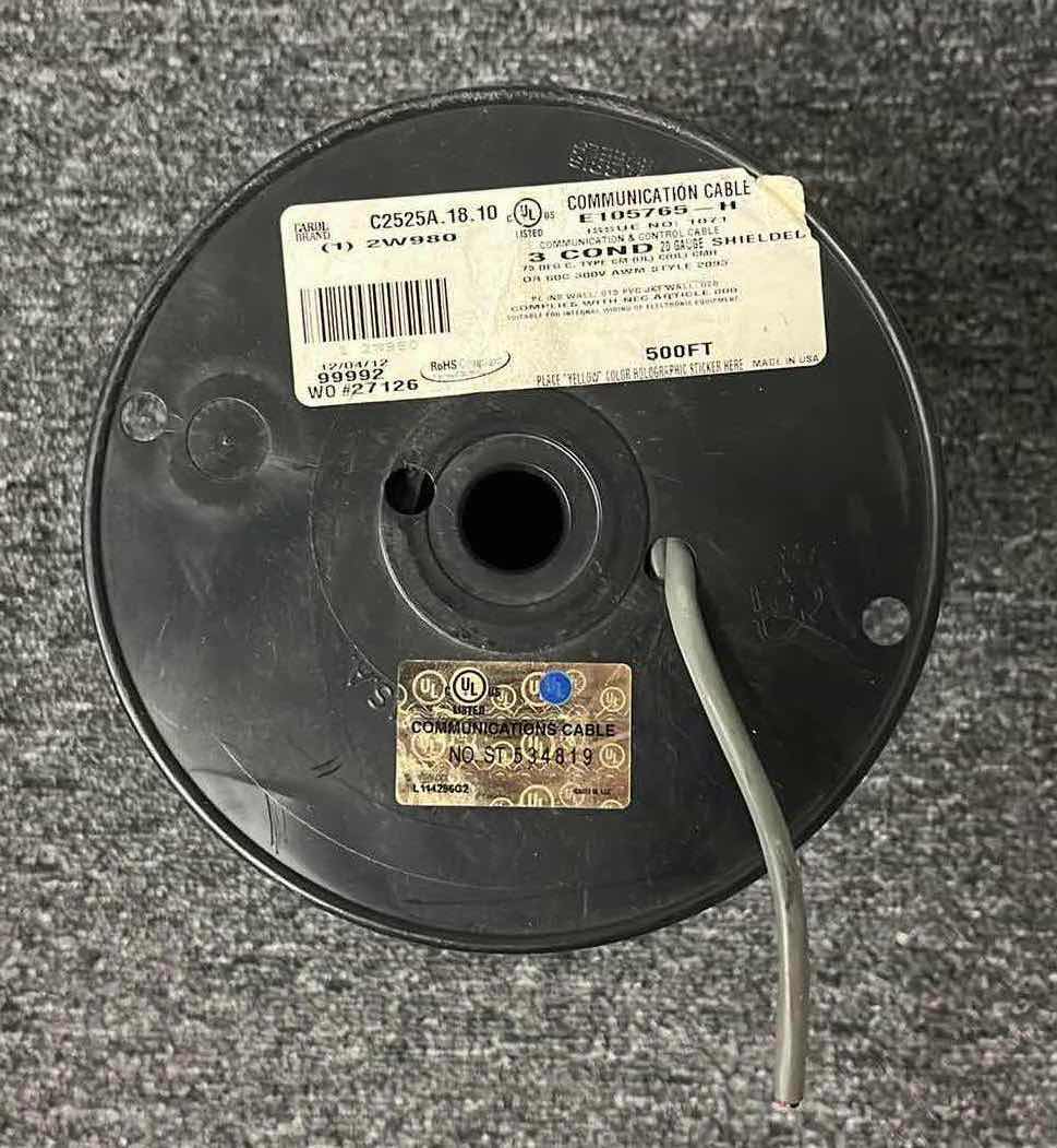 Photo 1 of CAROL BRAND SHIELDED 20 GAUGE COMMUNICATION CABLE E105765-H