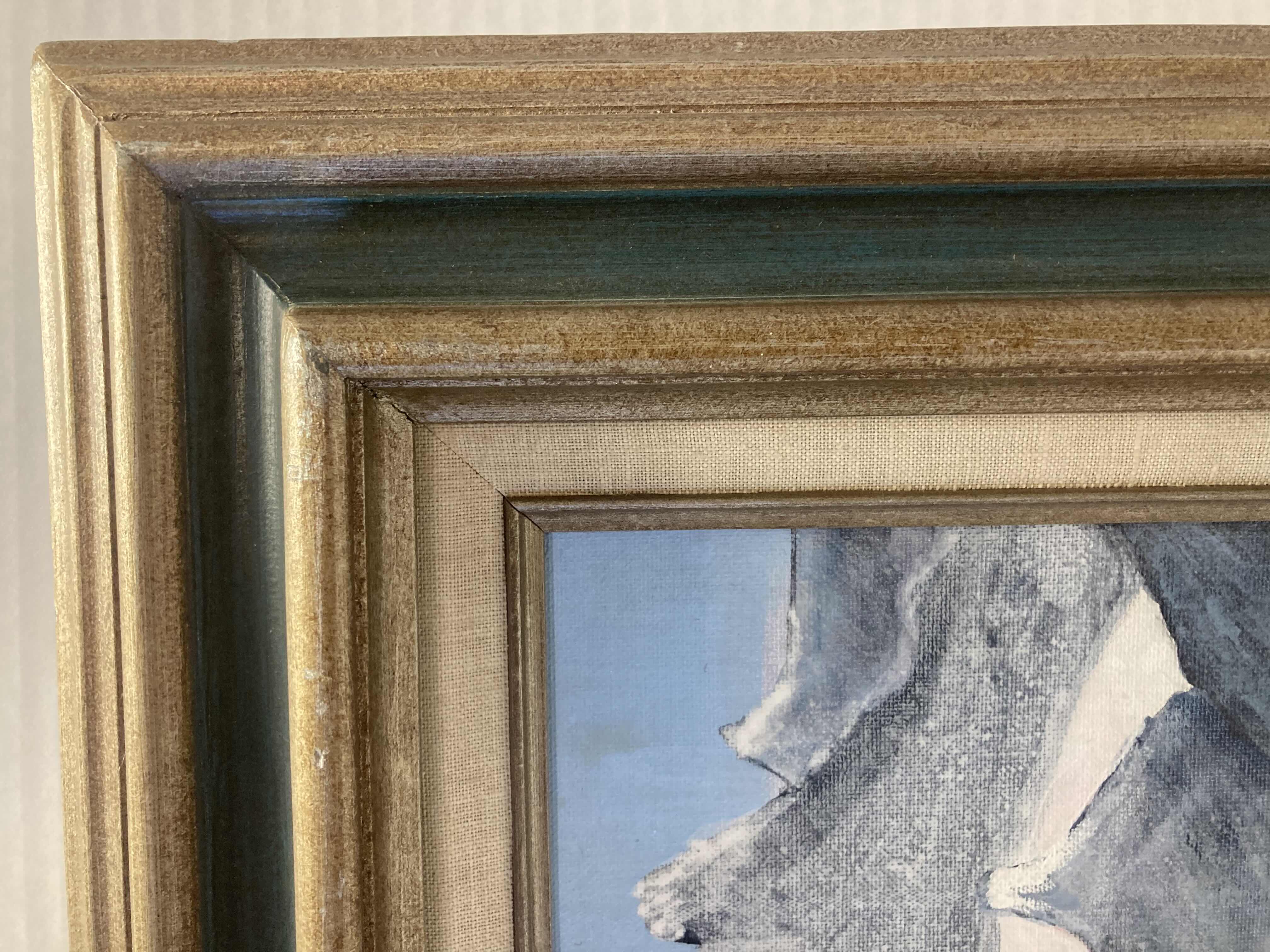 Photo 1 of SNOW MOUNTAIN PAINTING FRAMED WALL ART 18” X 21.25”