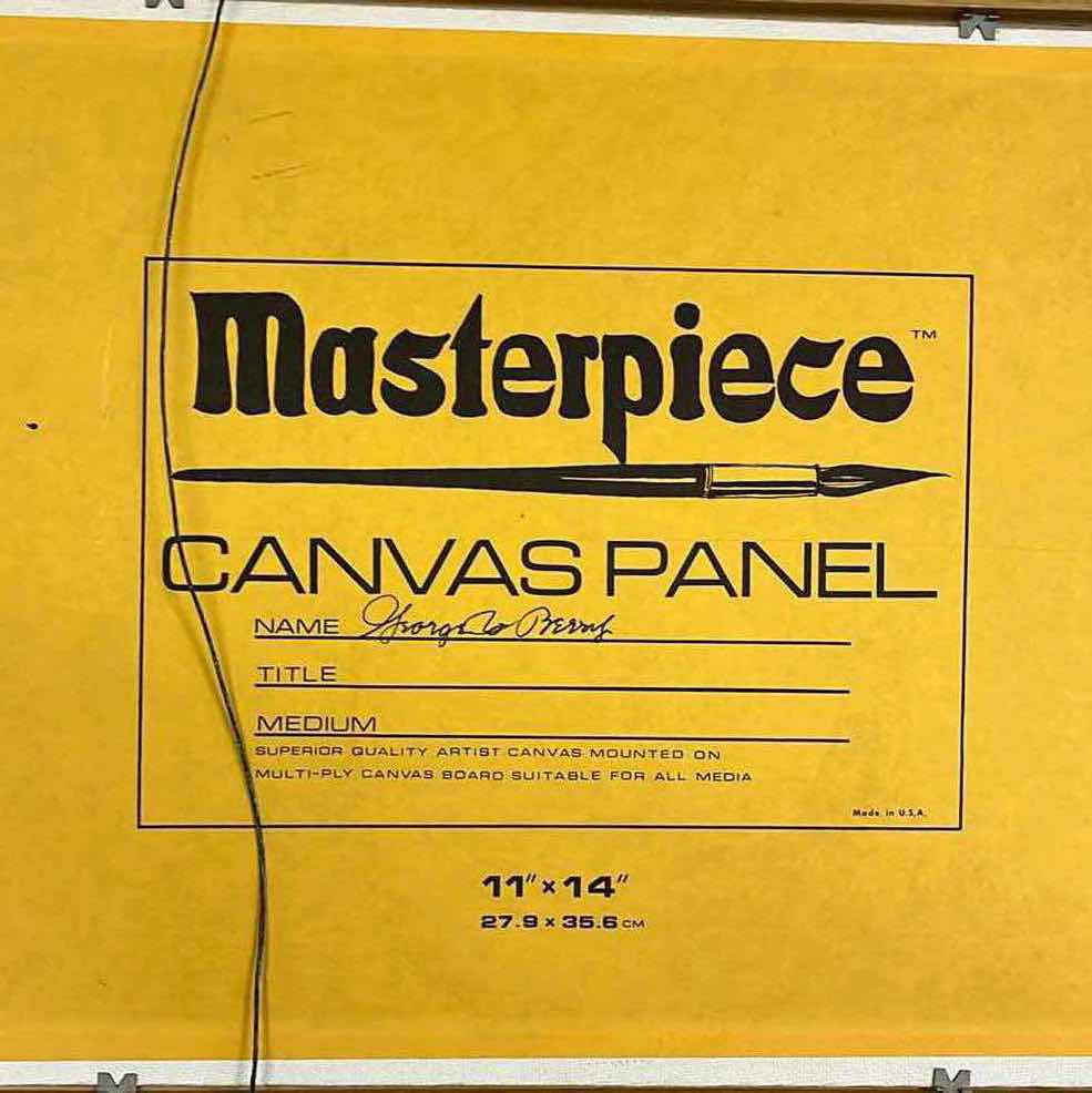 Photo 1 of THE FRUIT STAND RUSTIC CANVAS FRAMED ARTWORK SIGNED BY ARTIST 16” X 19.25”