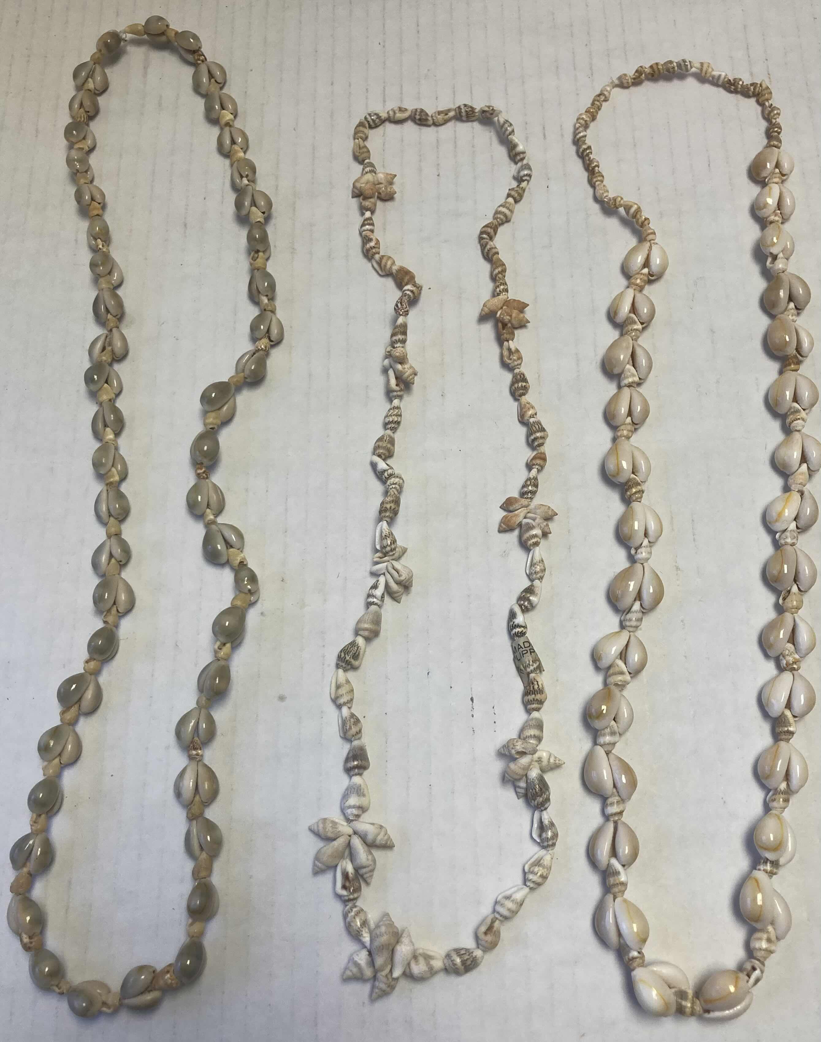 Photo 1 of PETRIFIED WOOD, SEA SHELLS, CORAL & SHELL NECKLACES