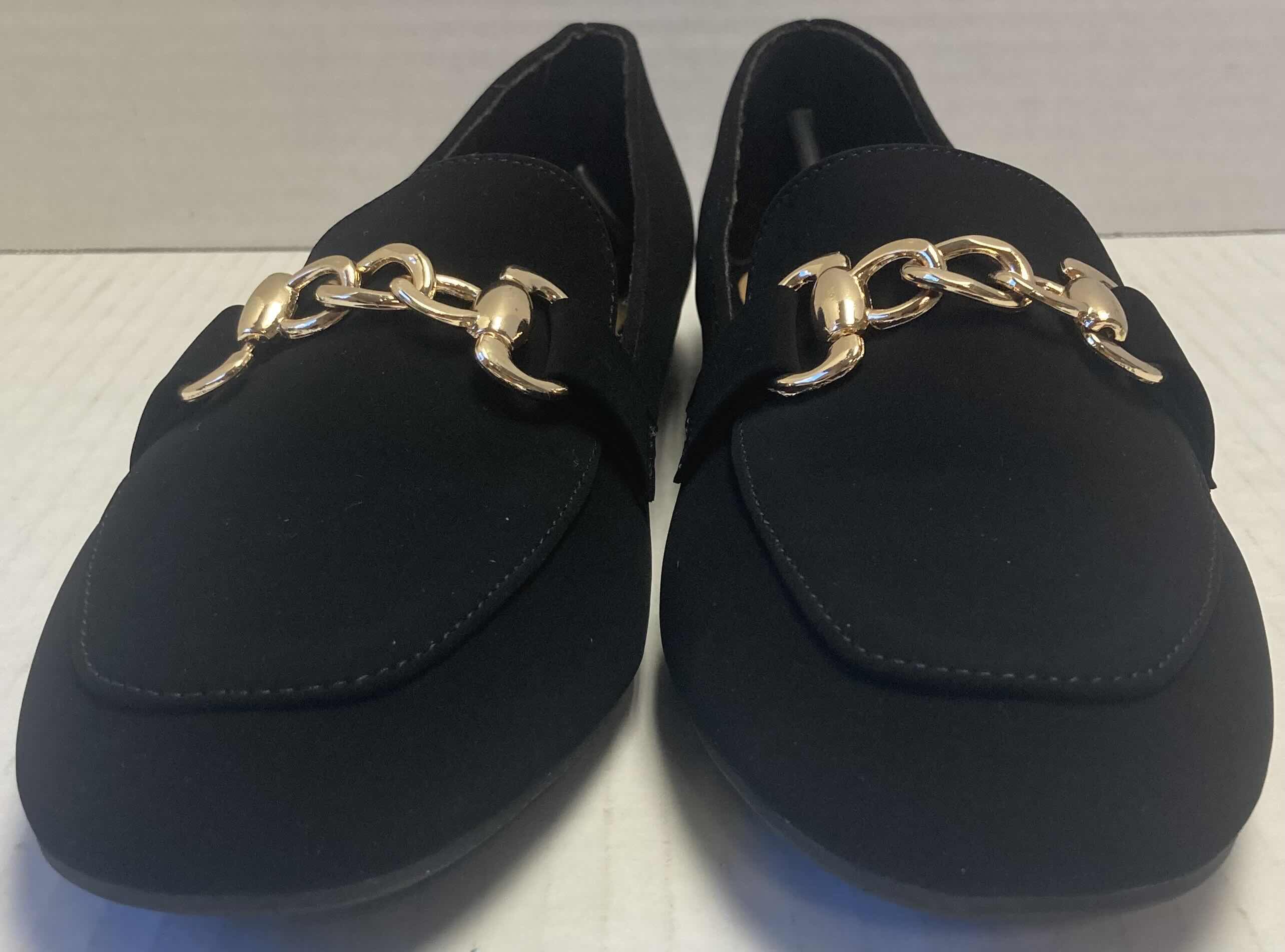 Photo 1 of BAMBOO BLACK FAUX SUEDE LOAFERS WOMEN’S SIZE 10