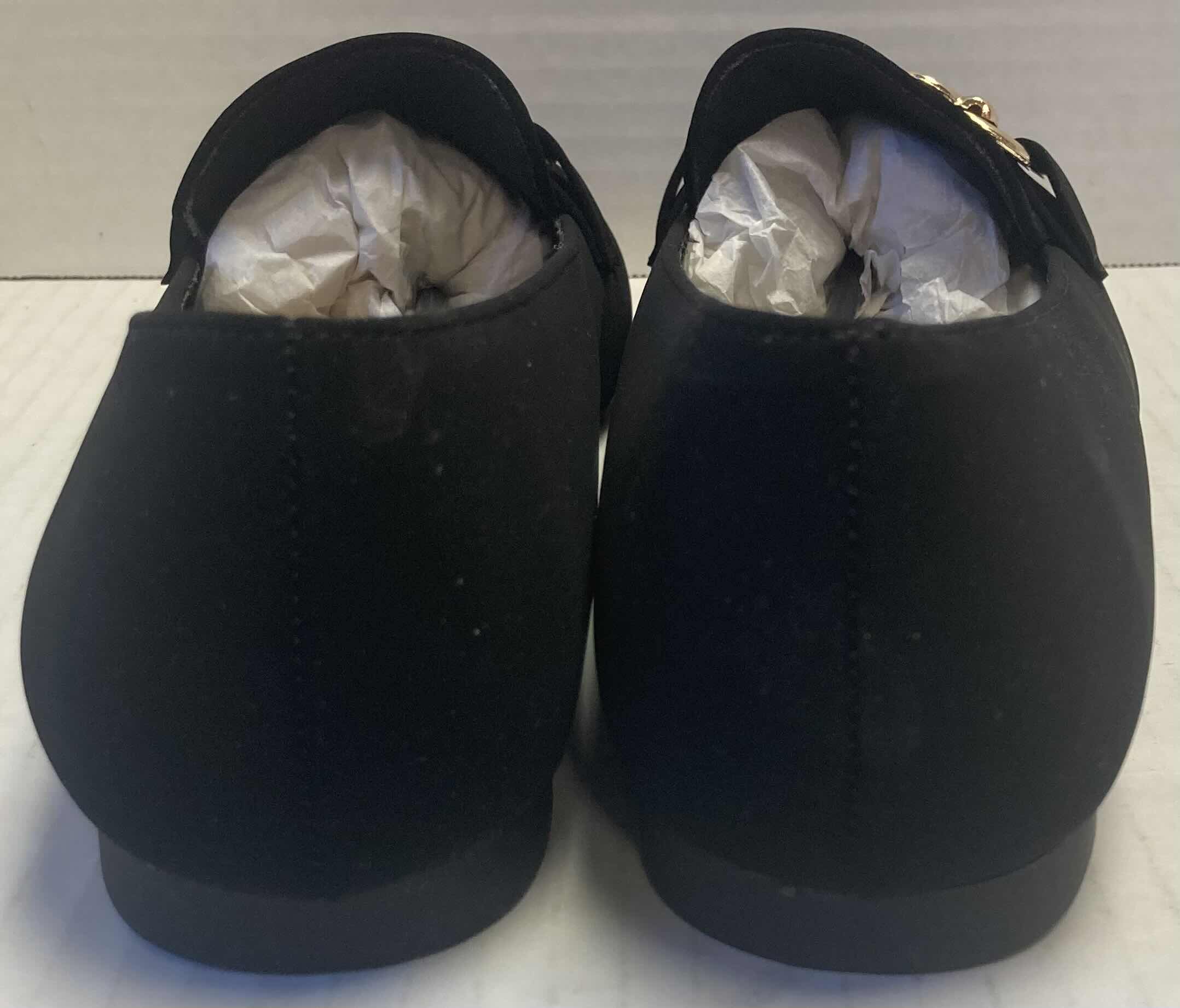 Photo 1 of BAMBOO BLACK FAUX SUEDE LOAFERS WOMEN’S SIZE 10