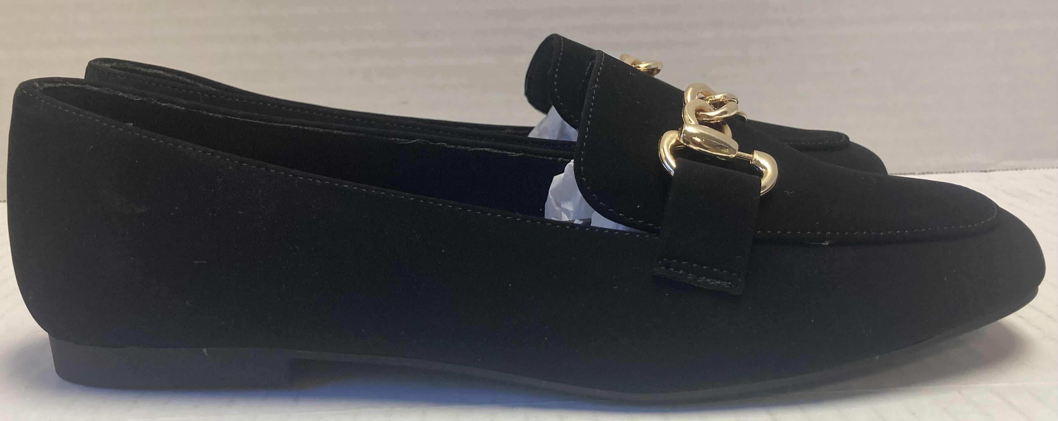 Photo 1 of BAMBOO BLACK FAUX SUEDE LOAFERS WOMEN’S SIZE 10