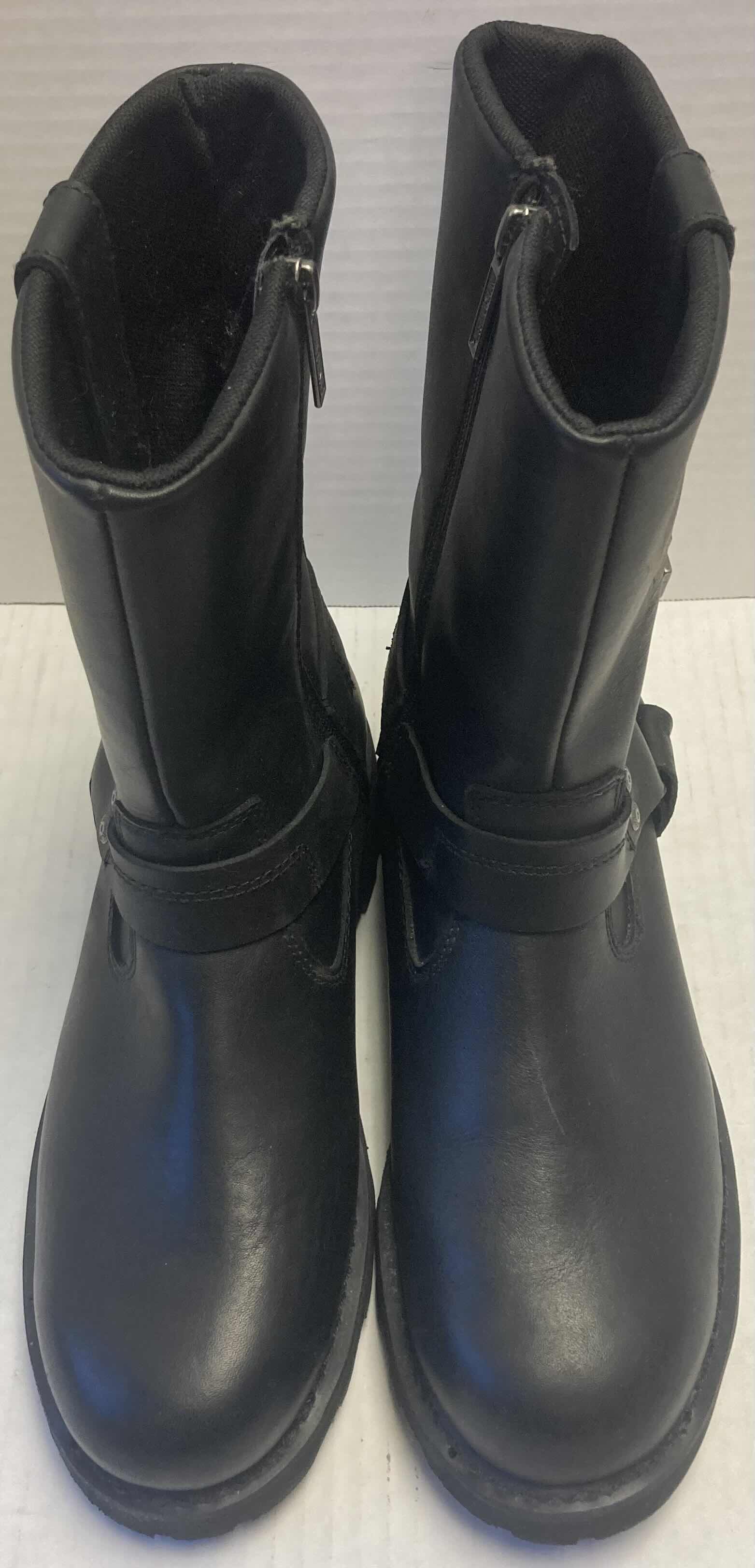 Photo 1 of HARLEY DAVIDSON BLACK LEATHER MOTORCYCLE BOOTS MEN’S SIZE 9M