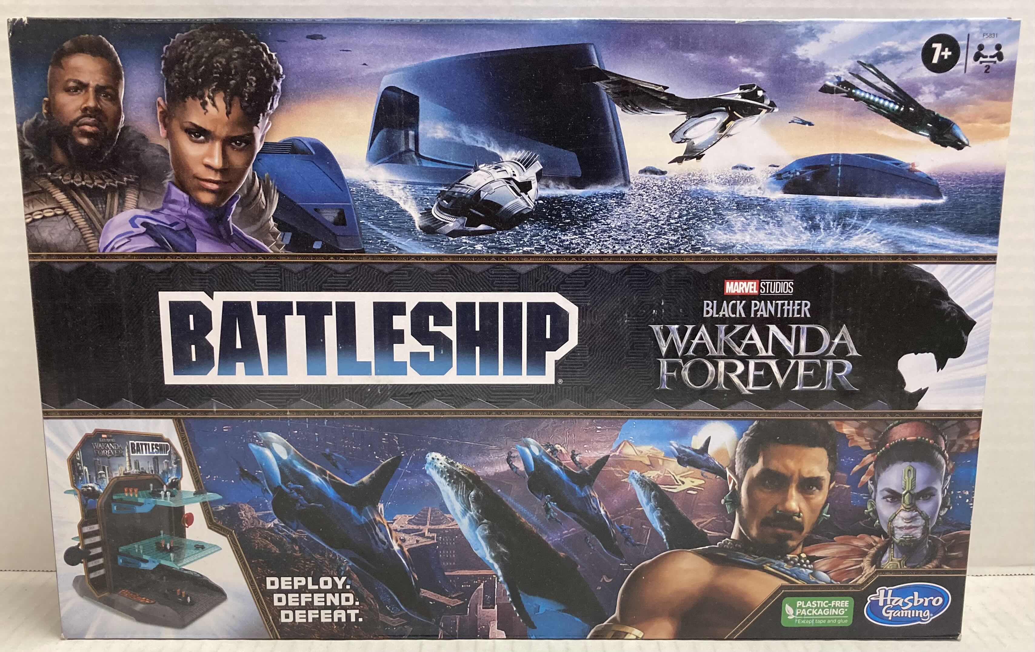 Photo 1 of HASBRO GAMING BATTLESHIP BLACK PANTHER WAKANDA FOREVER EDITION & ZMAN GAMES PANDEMIC BOARD GAME
