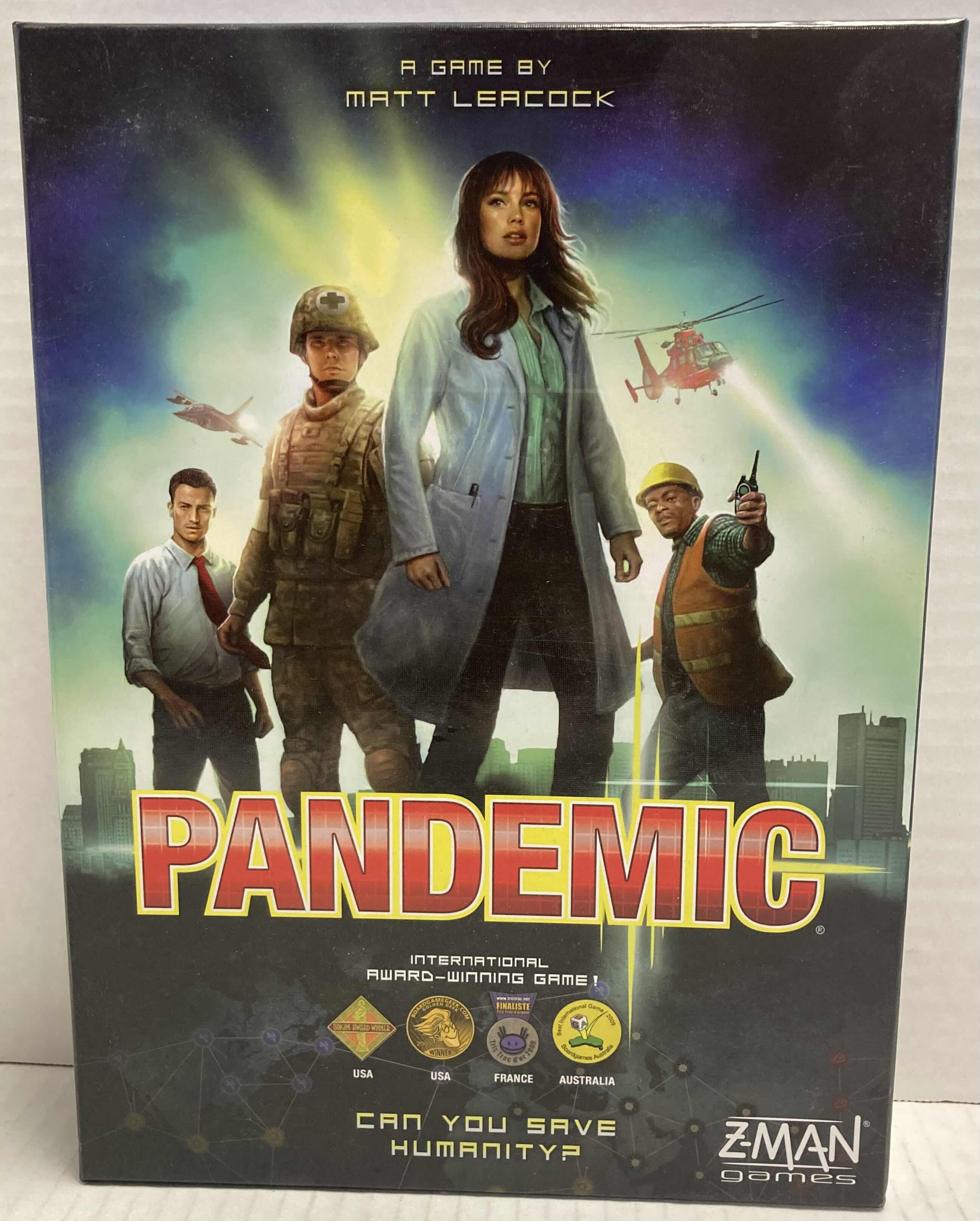 Photo 1 of HASBRO GAMING BATTLESHIP BLACK PANTHER WAKANDA FOREVER EDITION & ZMAN GAMES PANDEMIC BOARD GAME