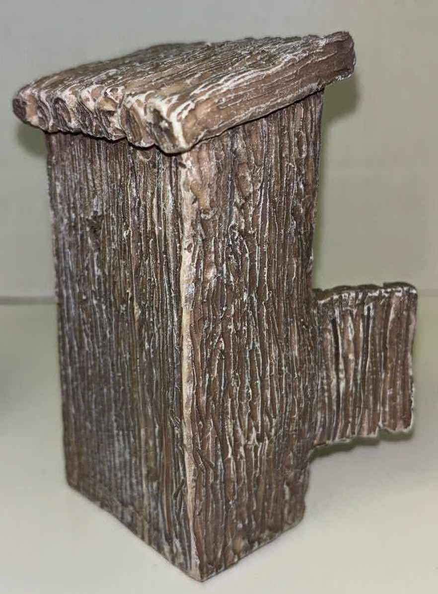 Photo 1 of OUTDOOR POLY-RESIN MINIATURE GARDEN GNOME FIGURES (3)