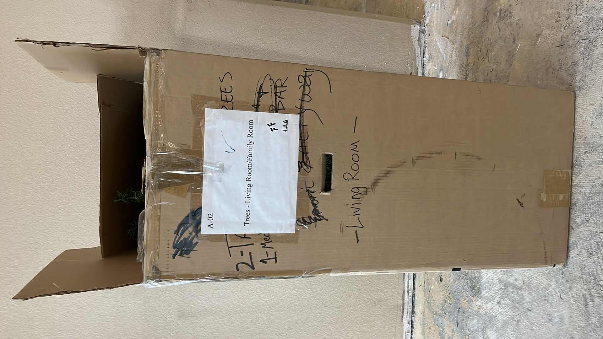 Photo 1 of CHRISTMAS TREES W STANDS (3) 18”-24” X H39”-52”