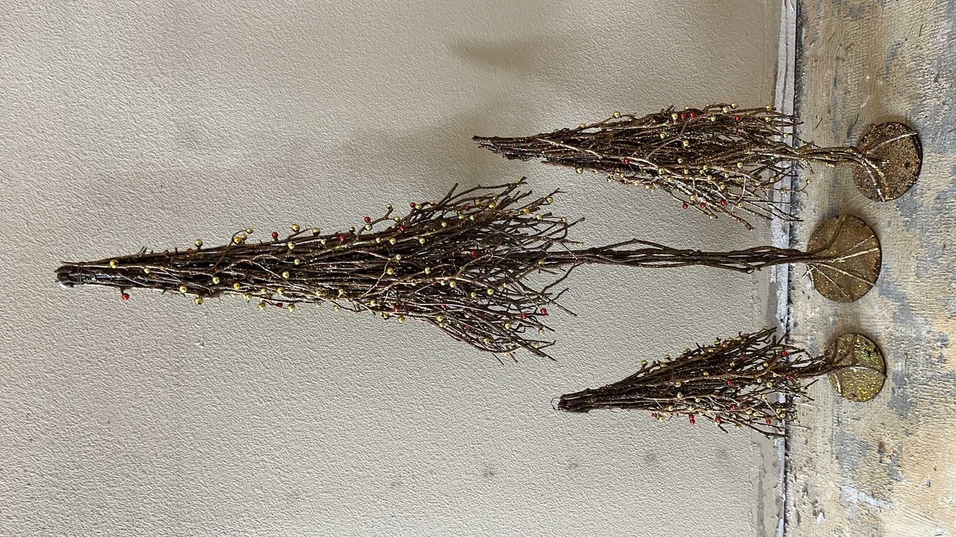 Photo 1 of GOLDEN BRANCH CHRISTMAS TREES (3) H24”-H48”