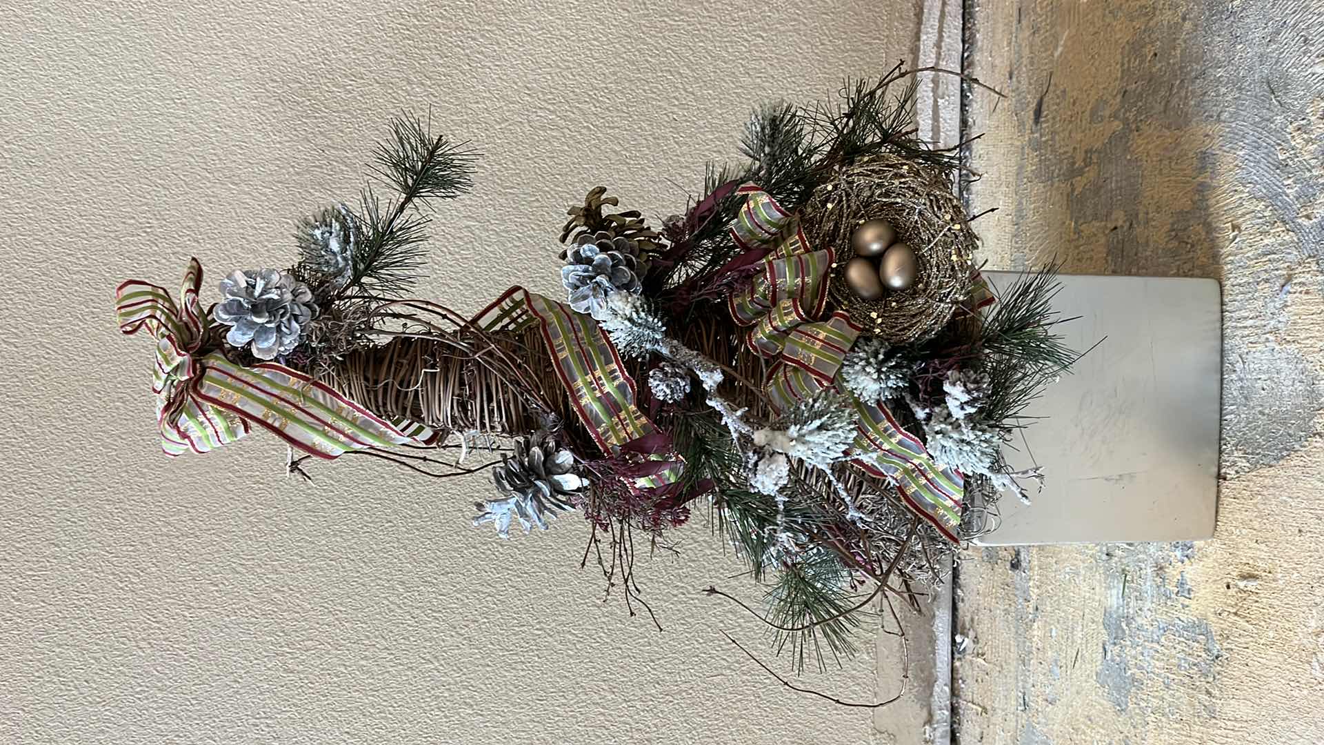 Photo 1 of FALL CHRISTMAS TREE W CERAMIC POT 7” X 7” H27”