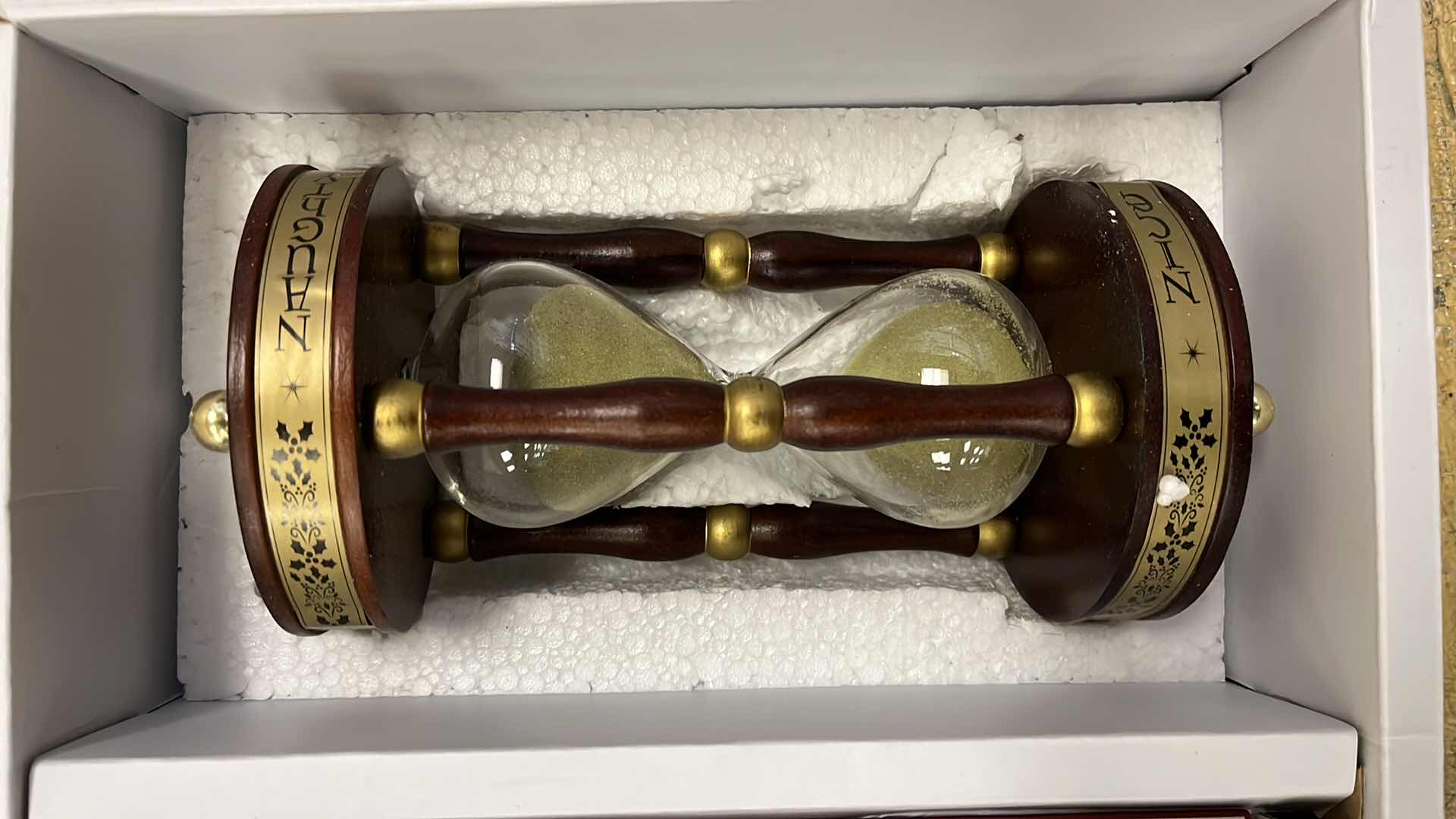 Photo 1 of SANTA CLAUS THE BOOK OF SECRETS BY RUSSEL INCE W DECORATIVE HOUR GLASS