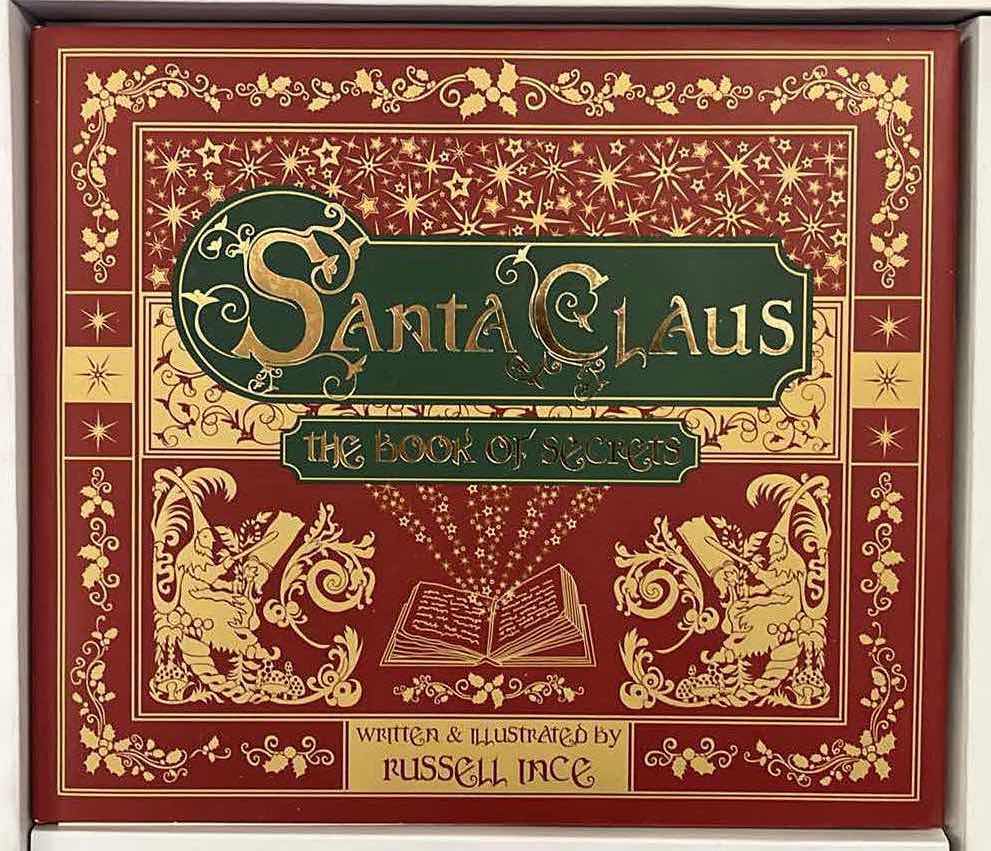 Photo 1 of SANTA CLAUS THE BOOK OF SECRETS BY RUSSEL INCE W DECORATIVE HOUR GLASS