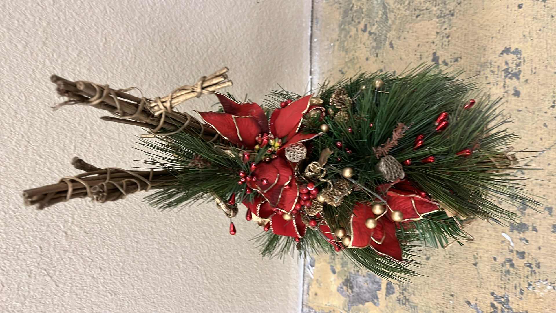 Photo 1 of CHRISTMAS WICKER REINDEER DECOR 14” X 6” H24”