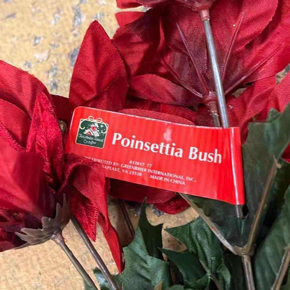 Photo 1 of CHRISTMAS THEME H5” PLANTER BUCKETS (6) W FAUX FLORAL DECOR