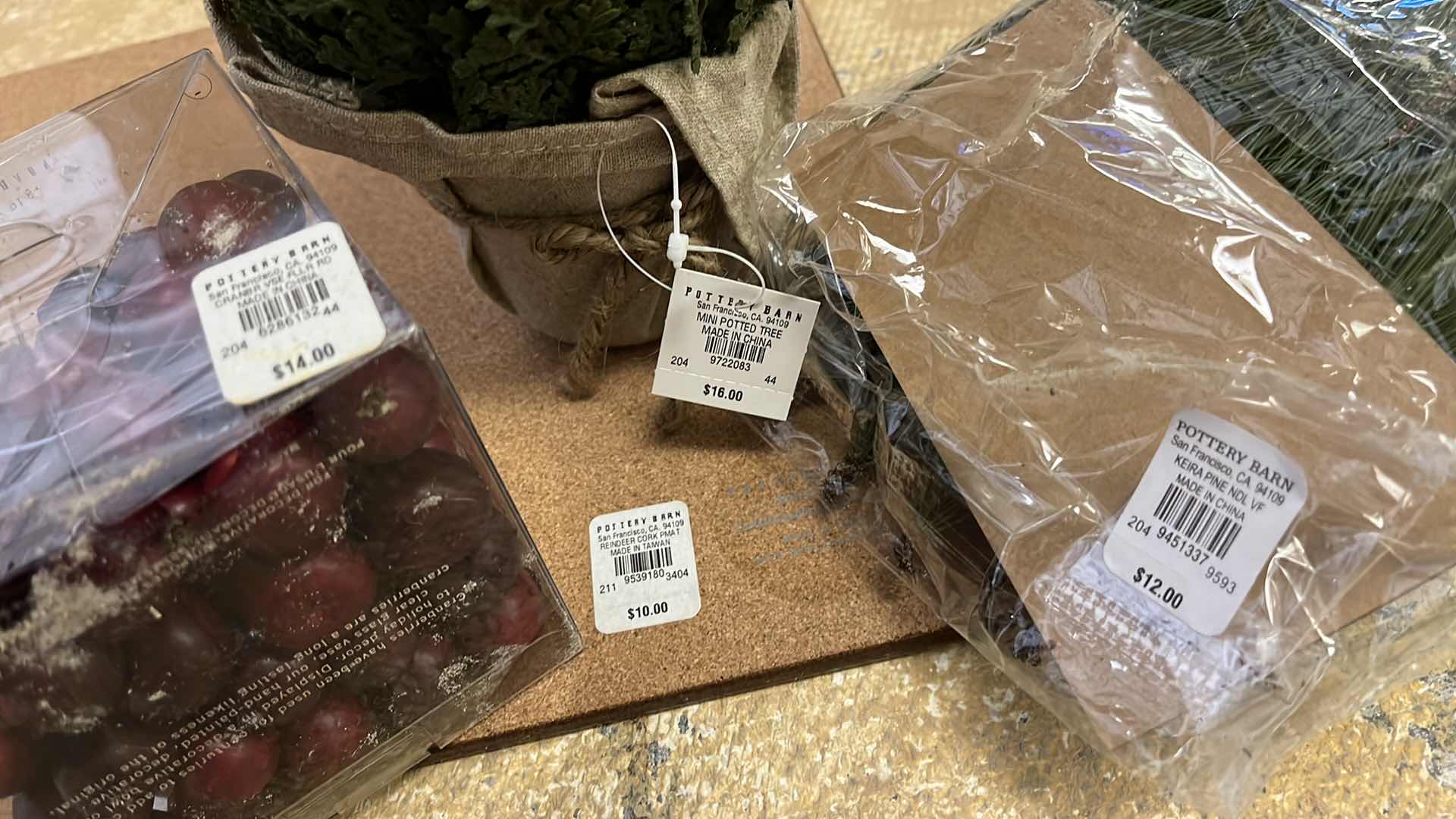 Photo 1 of POTTERY BARN TABLE TOP CHRISTMAS DECOR (8)