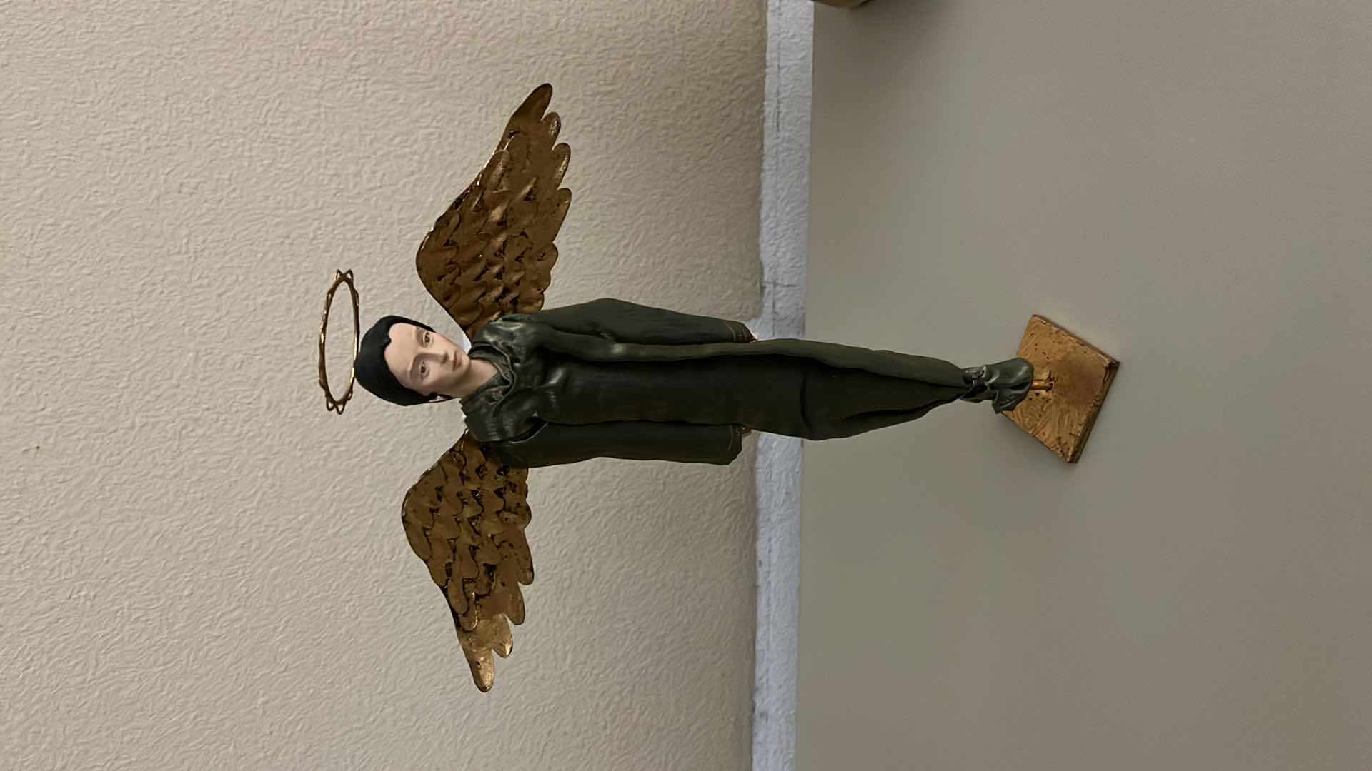 Photo 1 of HAND MADE RESIN & METAL ANGEL MADE IN PHILIPPINES 10” X 16”