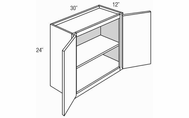 Photo 1 of ARISTOKRAFT CABINETRY AVALON STYLE BURLAP FINISH PURESTYLE LAMINATE WALL CABINET W3024B 30” X 12.75” H24” (READ NOTES)