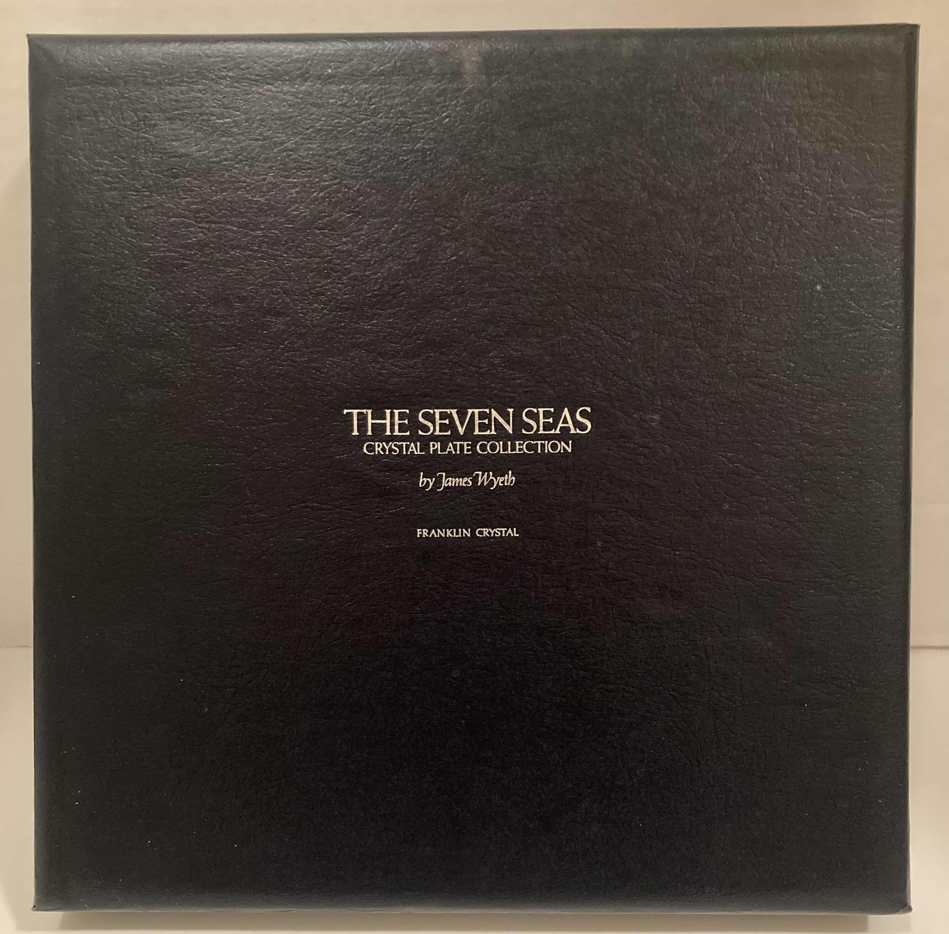 Photo 1 of FRANKLIN CRYSTAL THE SEVEN SEAS PLATE COLLECTION “THE PACIFIC” 8.75” (COA INCLUDED)