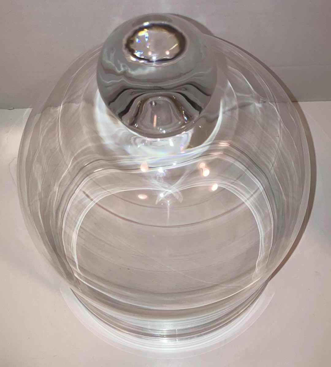 Photo 1 of LARGE GLASS DOME CLOCHE BELL DISPLAY 9.6” X H13”