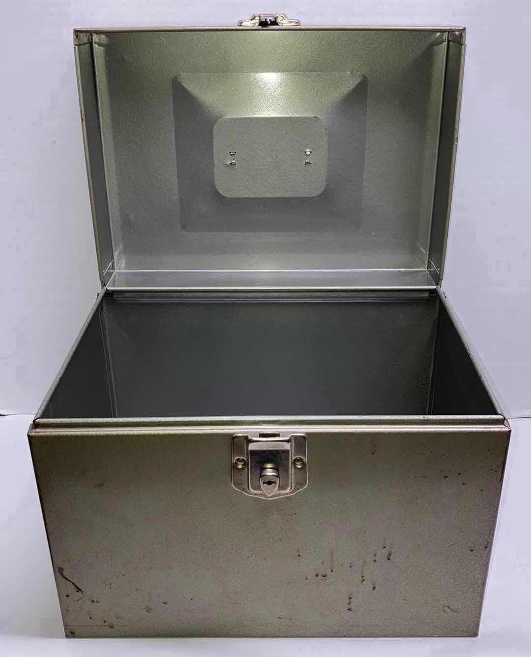 Photo 3 of EXCELSIOR INDUSTRIAL METAL FILE BOX 12.5” X 9” H10”