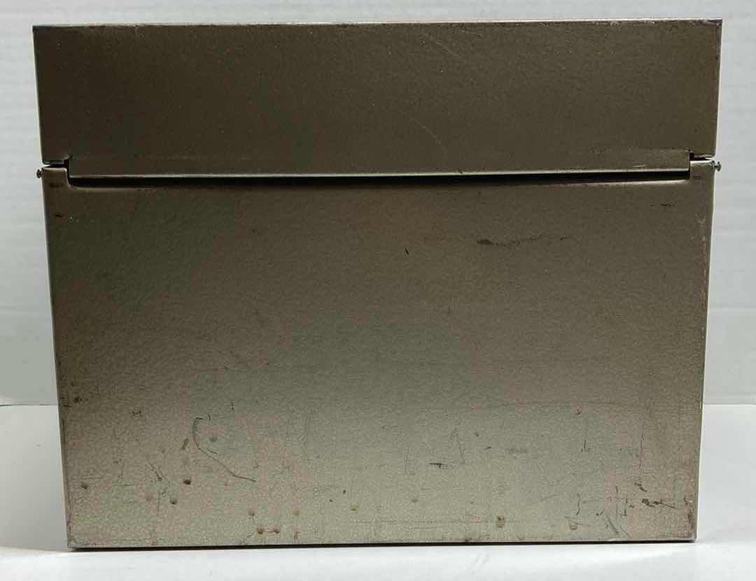 Photo 6 of EXCELSIOR INDUSTRIAL METAL FILE BOX 12.5” X 9” H10”