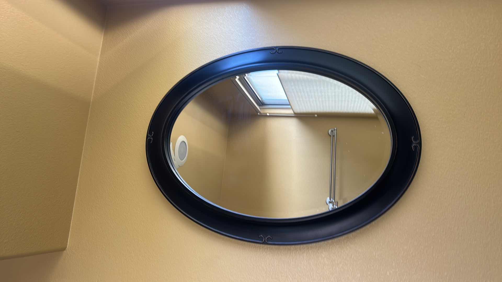 Photo 1 of BLACK OVAL MIRROR 28” x 38”