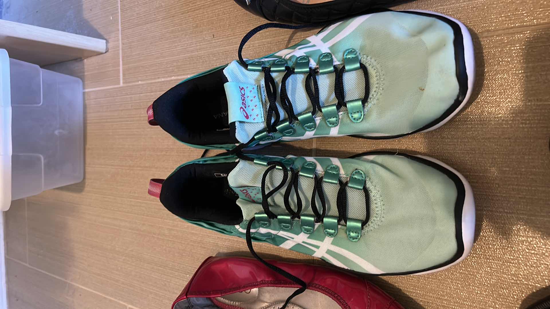 Photo 1 of 8 PAIRS WOMENS SHOES ( INCLUDING DURANGO, CALVIN KLEIN, ASICS AND MORE SIZE 7 - 7.5