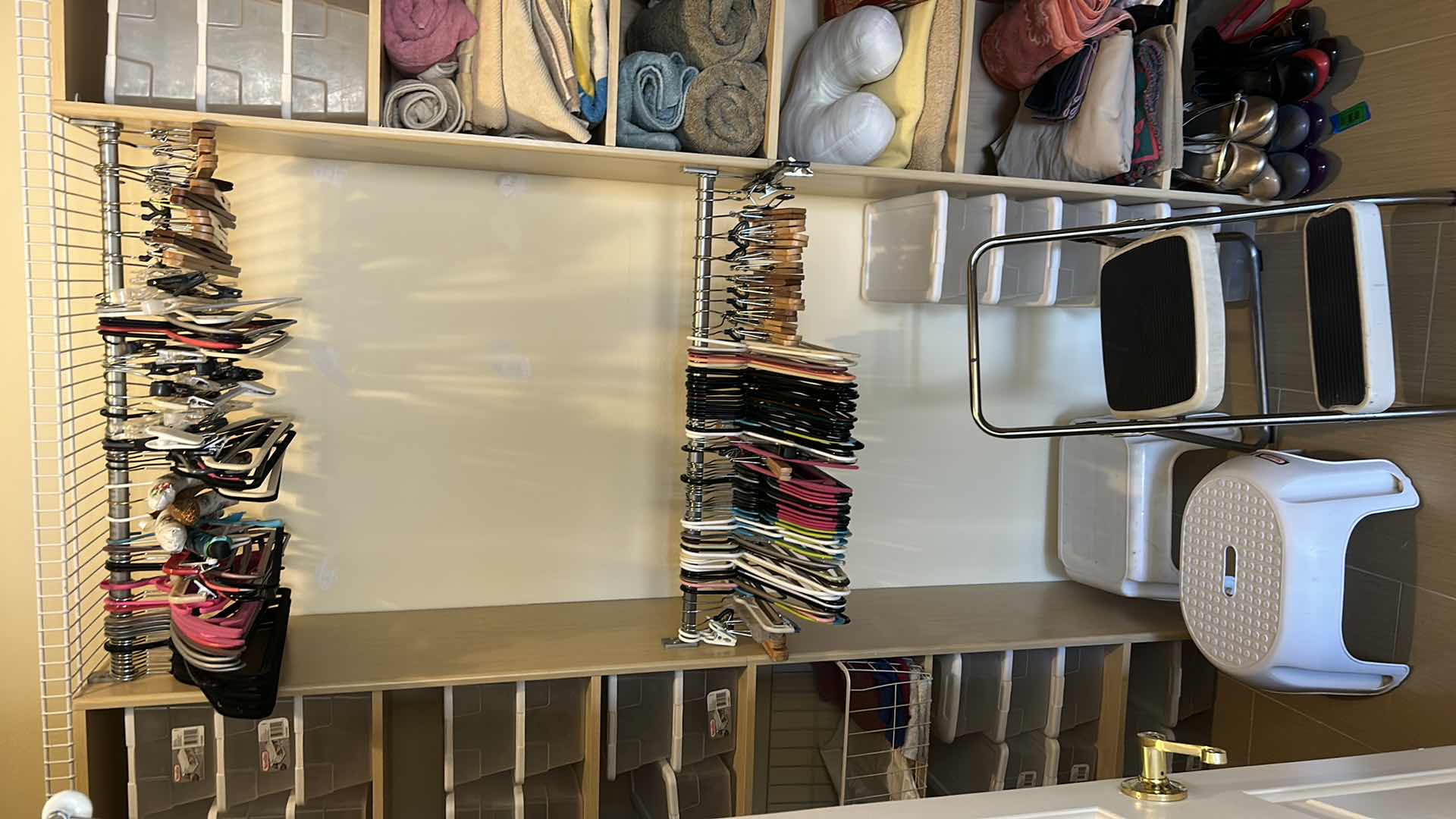 Photo 7 of 3 STEP STOOLS, 6 STORAGE CONTAINERS AND HANGERS