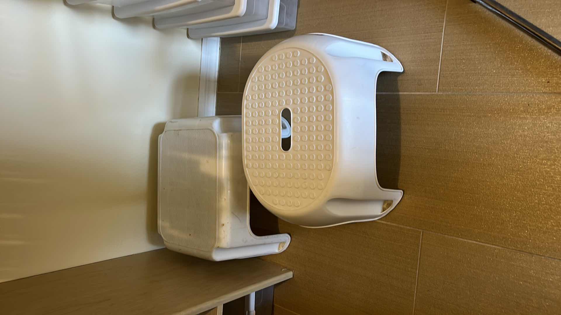 Photo 6 of 3 STEP STOOLS, 6 STORAGE CONTAINERS AND HANGERS