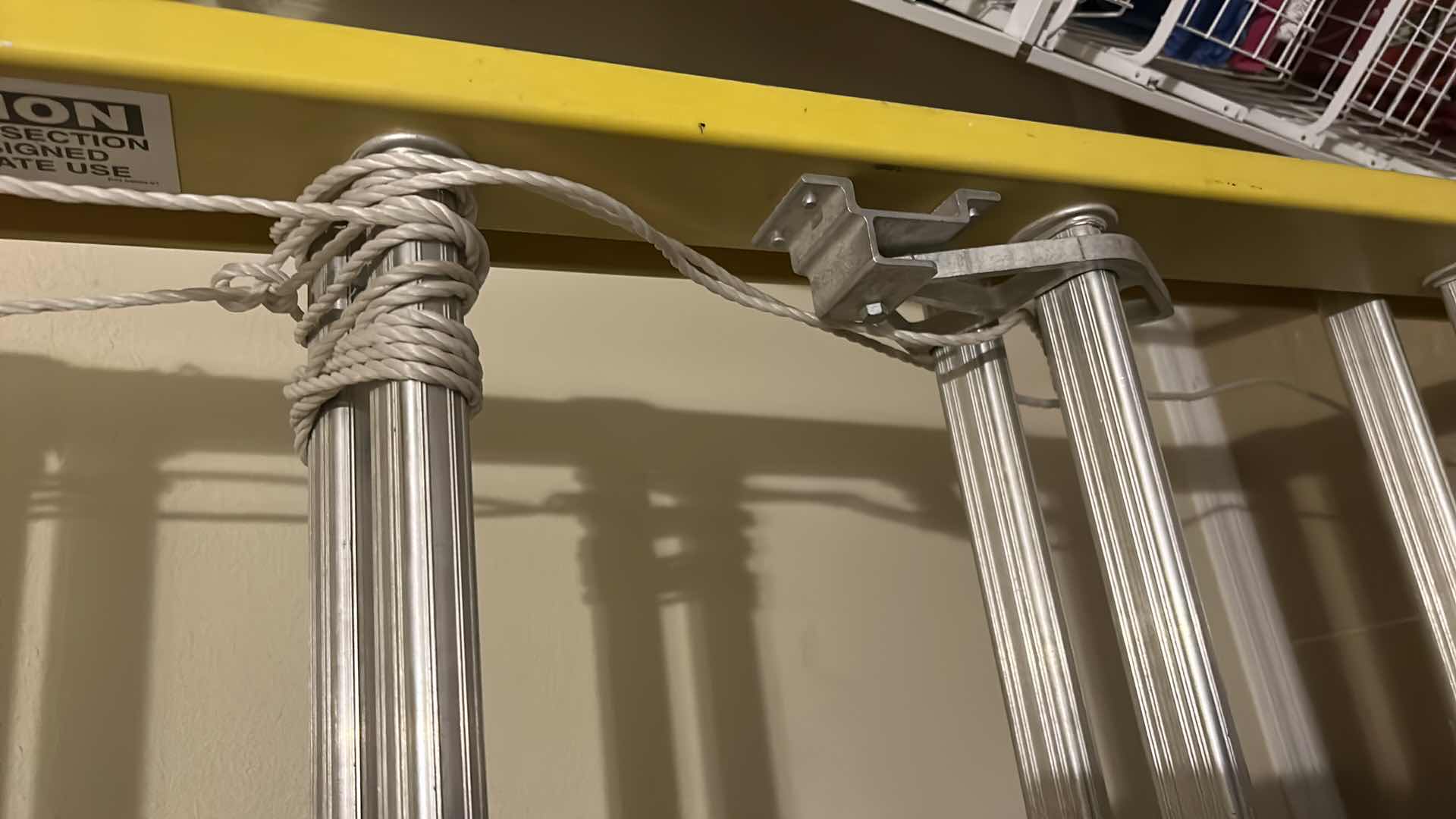 Photo 2 of METAL PULL UP LADDER EXTENDS TO 16’