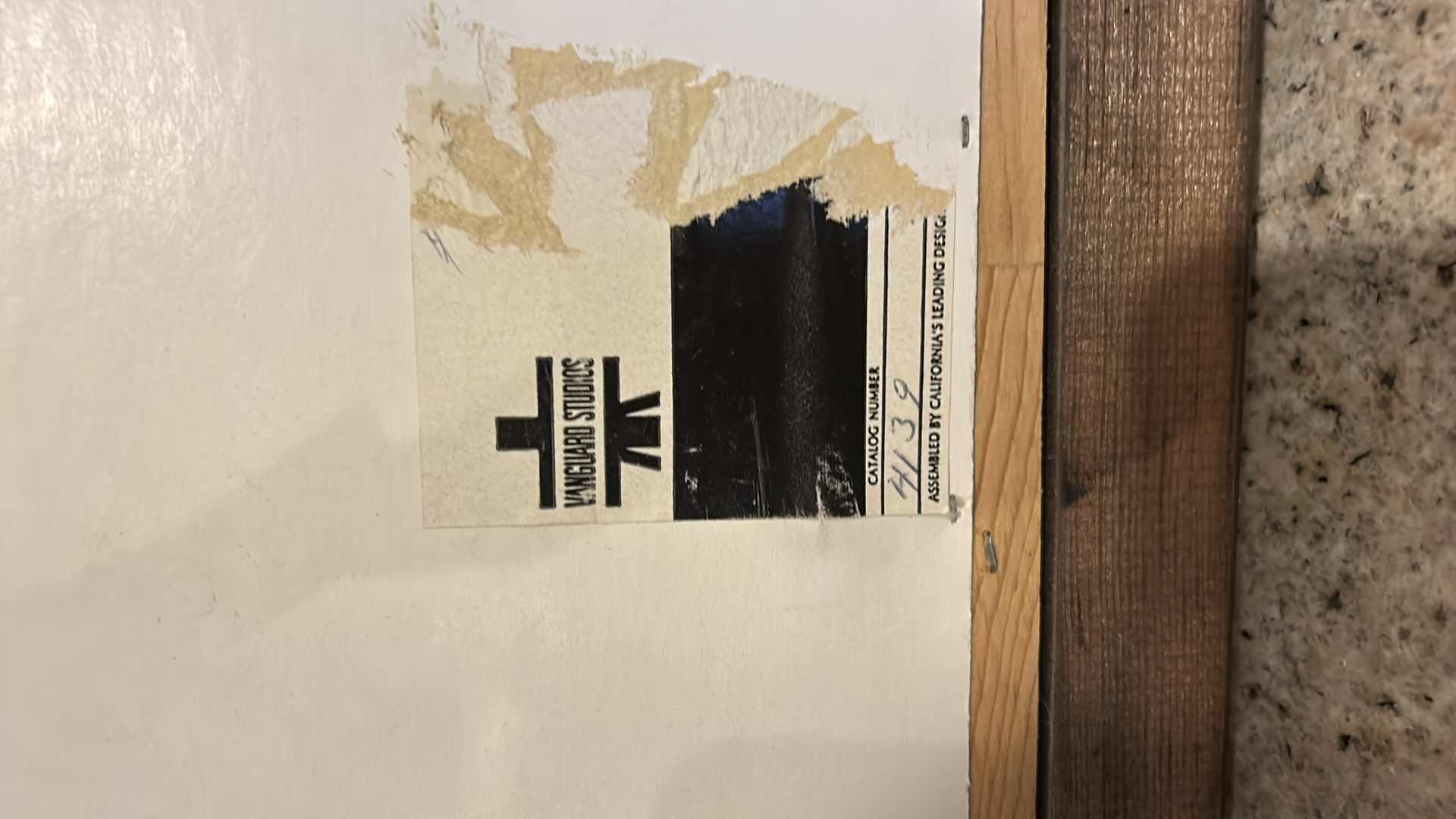 Photo 1 of 3 DOG RELATED ITEMS, PORCELAIN ENGLISH BULLDOG, SANDSTONE DOG SIGNED AND BOY WITH DOG FRAMED ARTWORK 12” x 14”