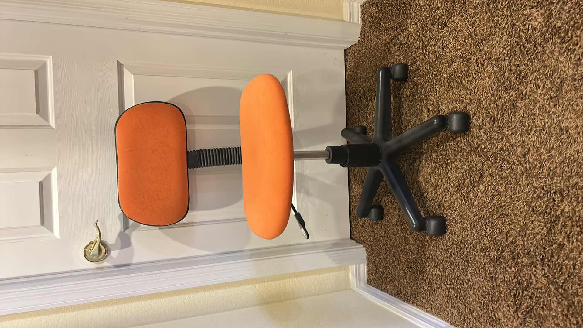 Photo 4 of ADJUSTABLE ORANGE AND BLACK MODERN DESK CHAIR