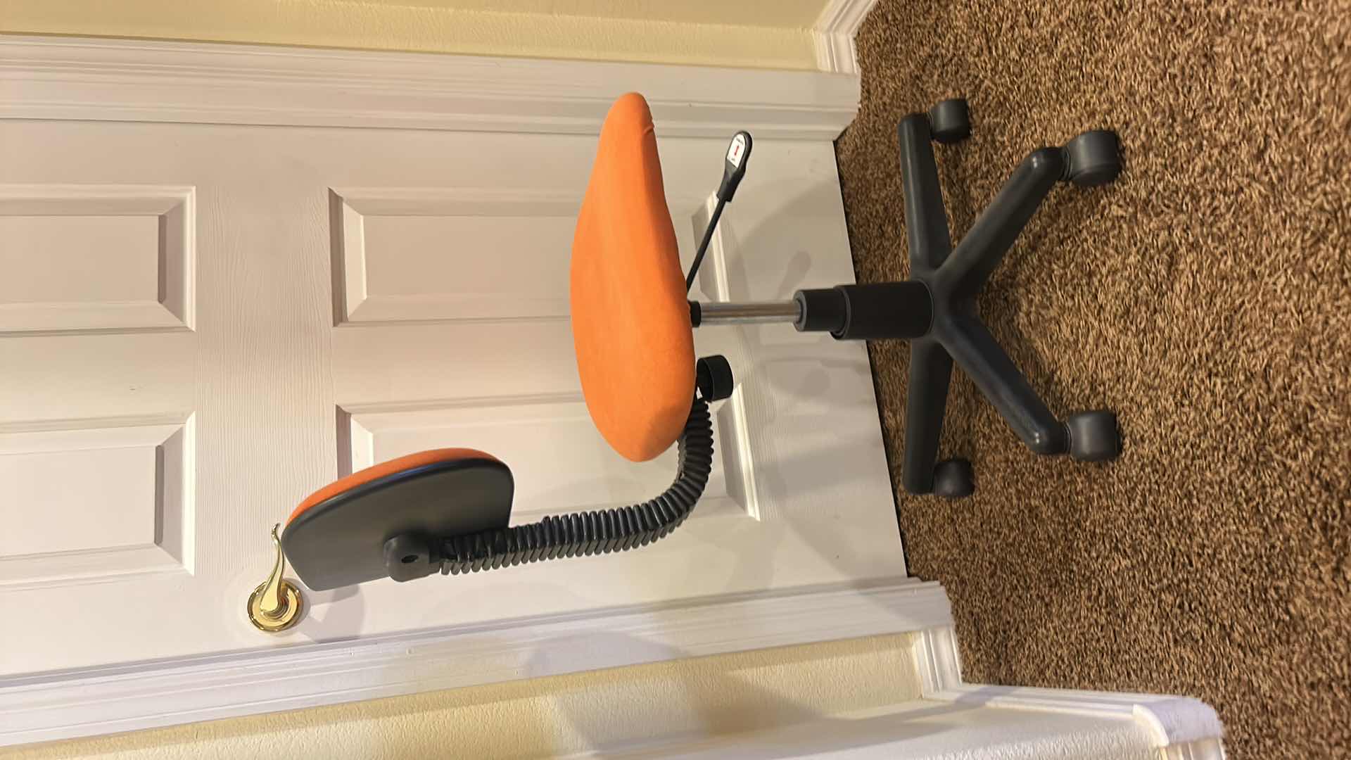 Photo 1 of ADJUSTABLE ORANGE AND BLACK MODERN DESK CHAIR