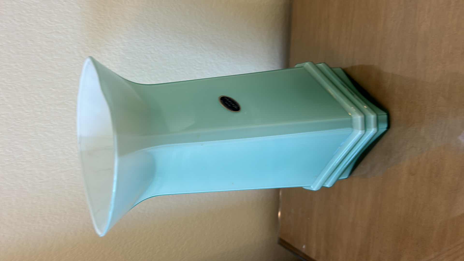 Photo 5 of ARTE MURANO MADE IN ITALY MILKY SEAFOAM GREEN GLASS VASE H12”