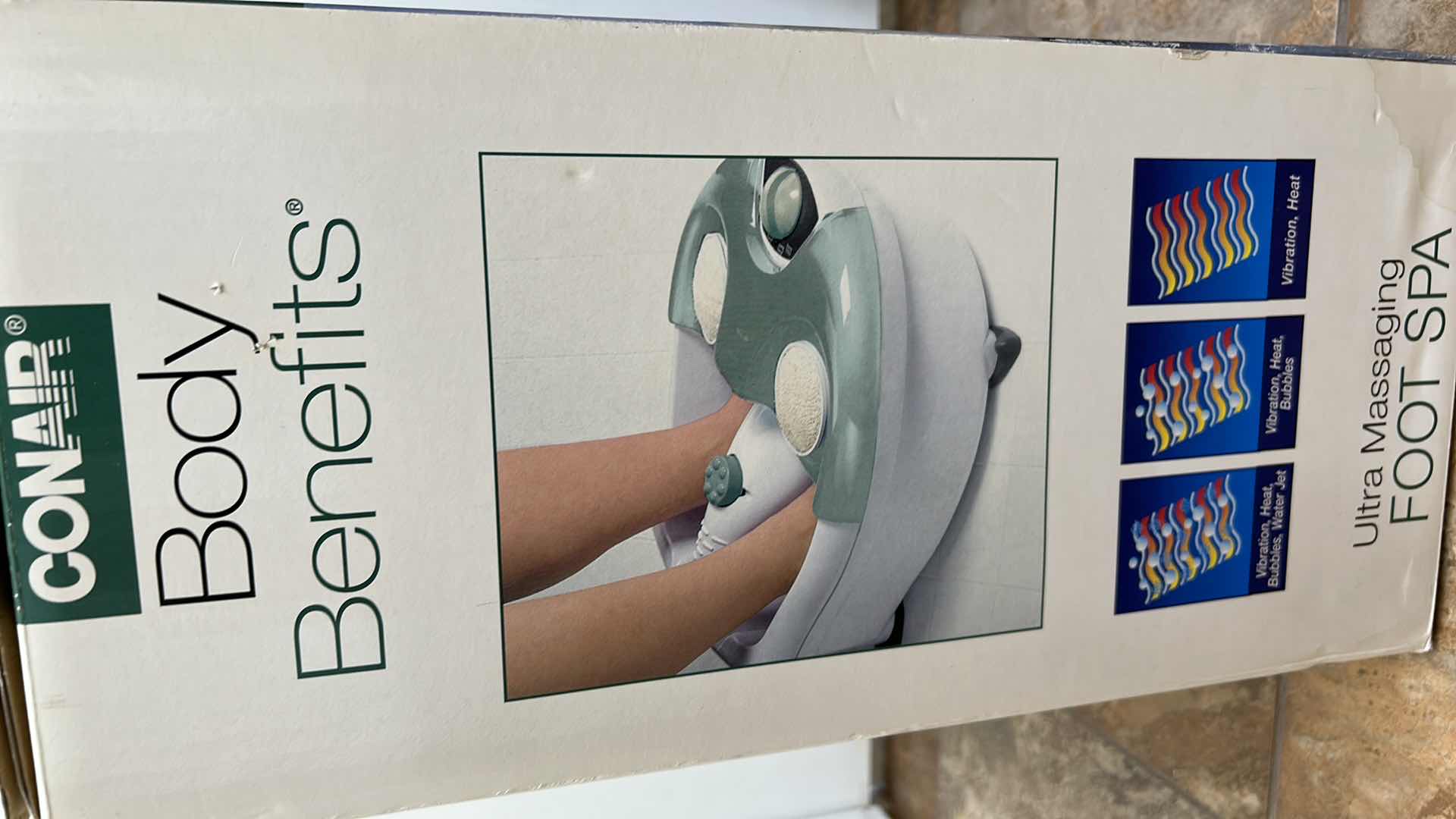 Photo 3 of CONAIR BATH BENEFITS MASSAGING FOOT SPA