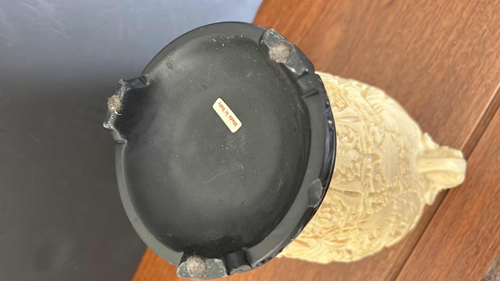 Photo 1 of HEAVILY SCULPTED/CAST ASIAN INSPIRED VASE 9.75” x 11.5”